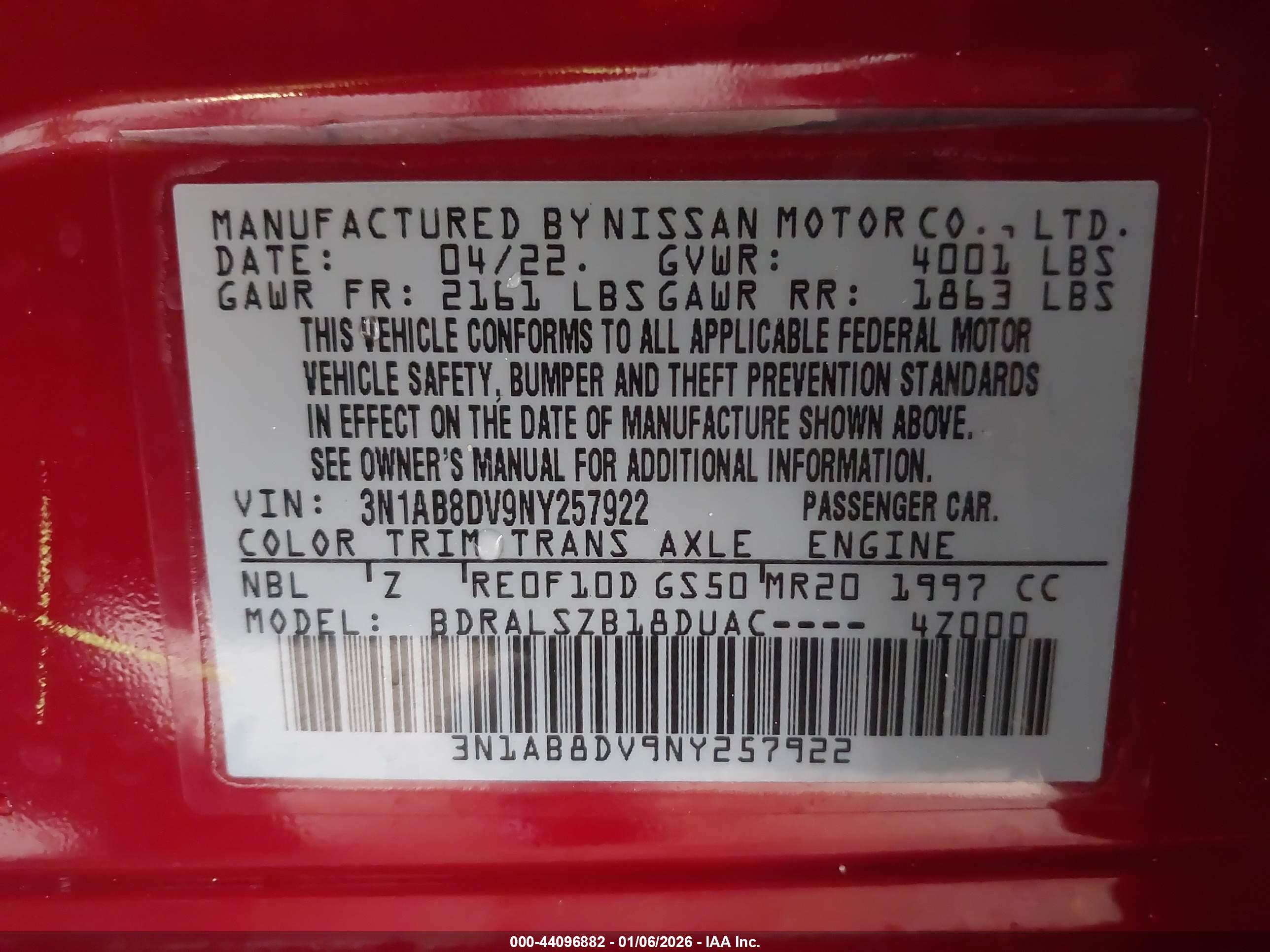 NISSAN SENTRA image 9