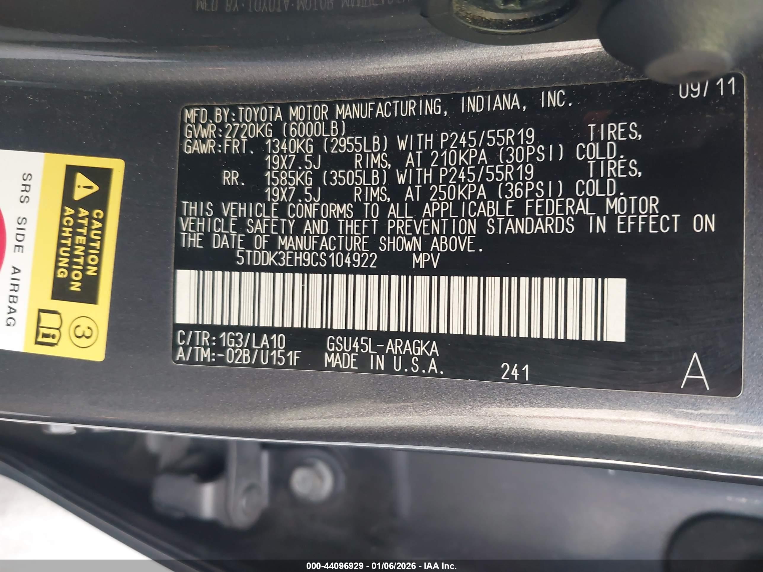 TOYOTA HIGHLANDER image 9