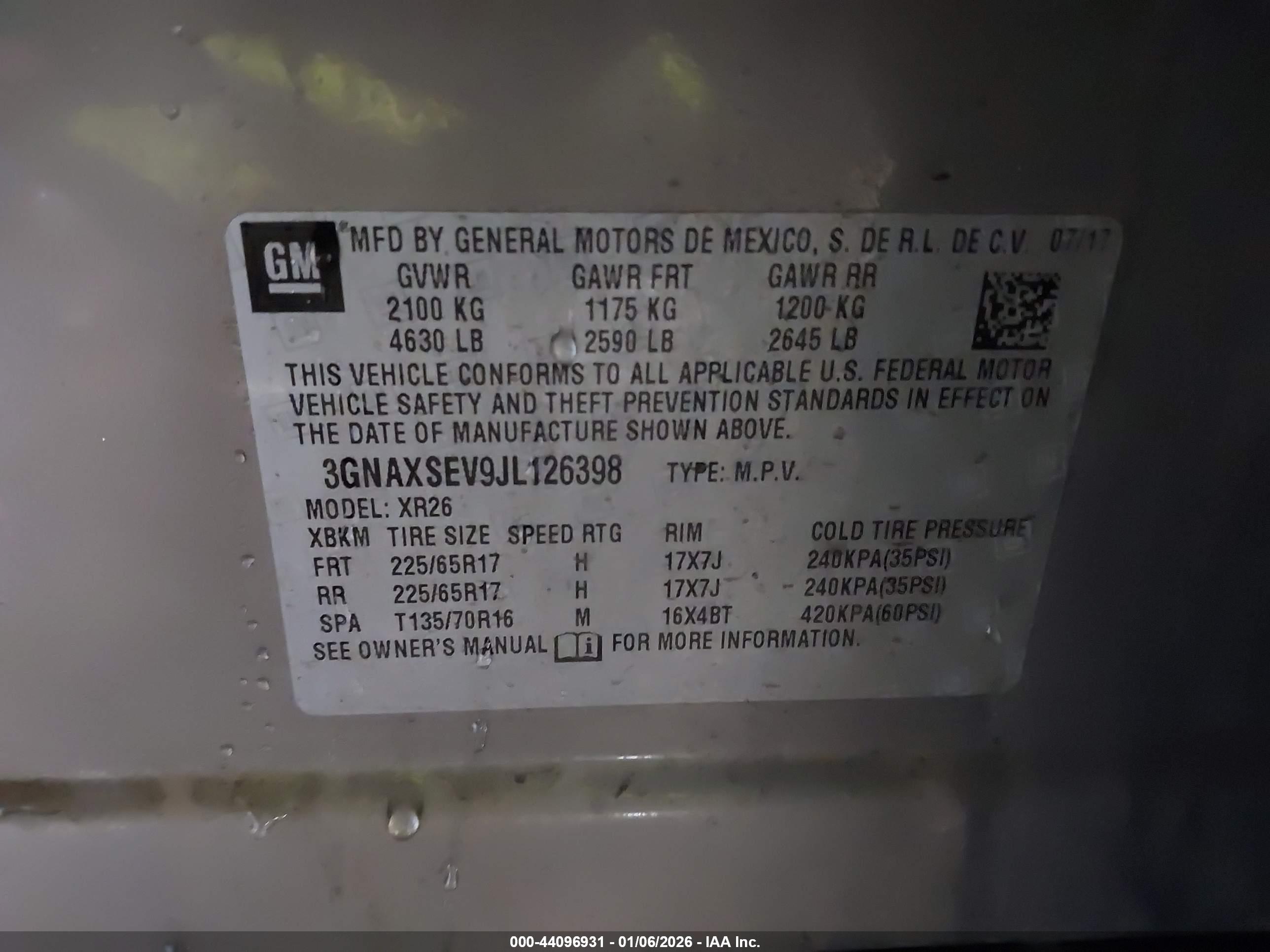 CHEVROLET EQUINOX image 9