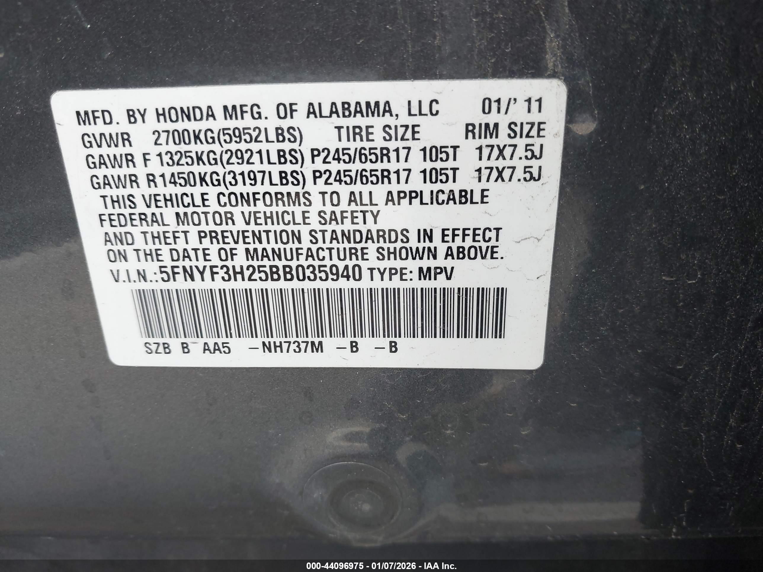 HONDA PILOT image 9