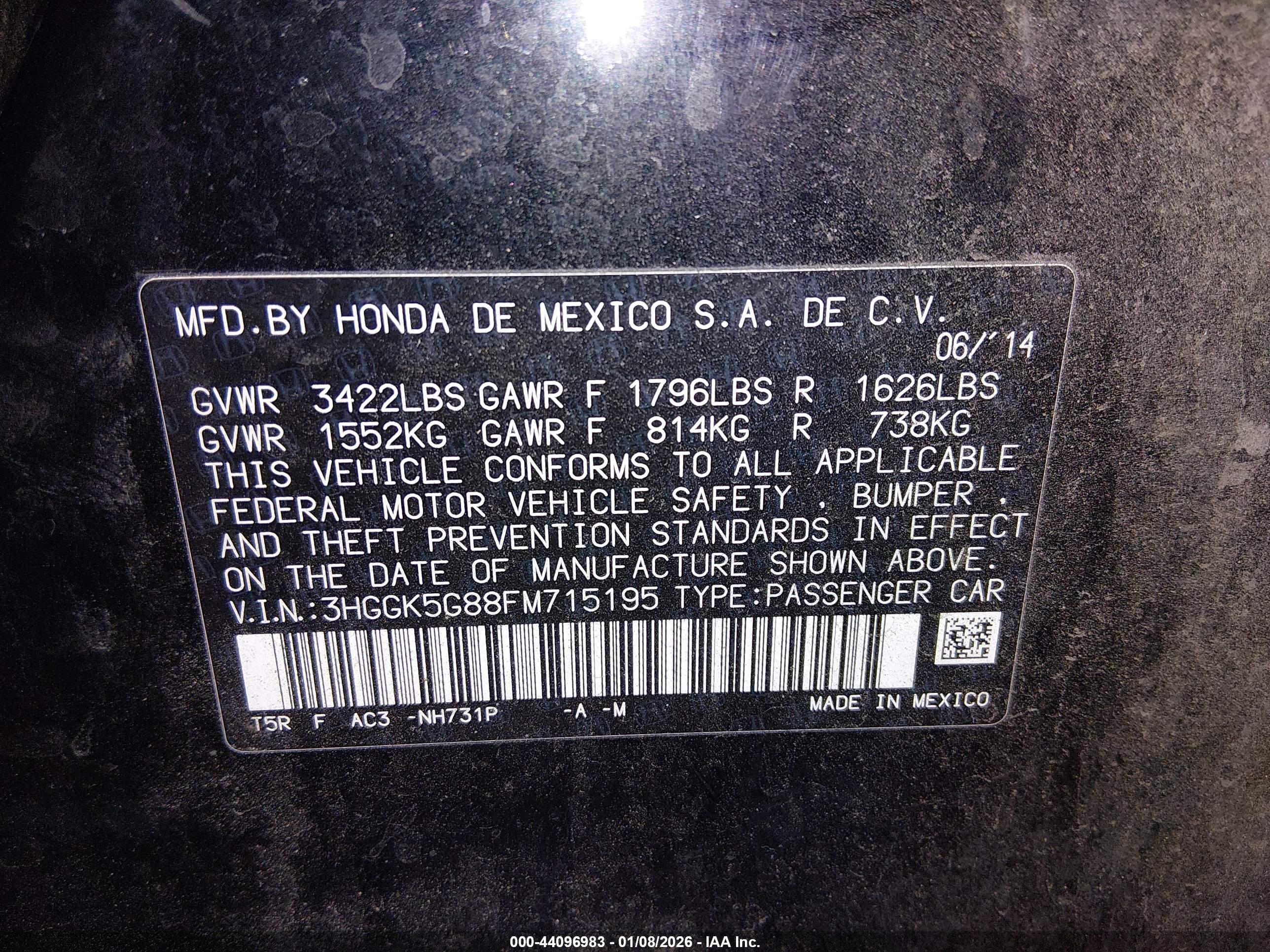 HONDA FIT image 9
