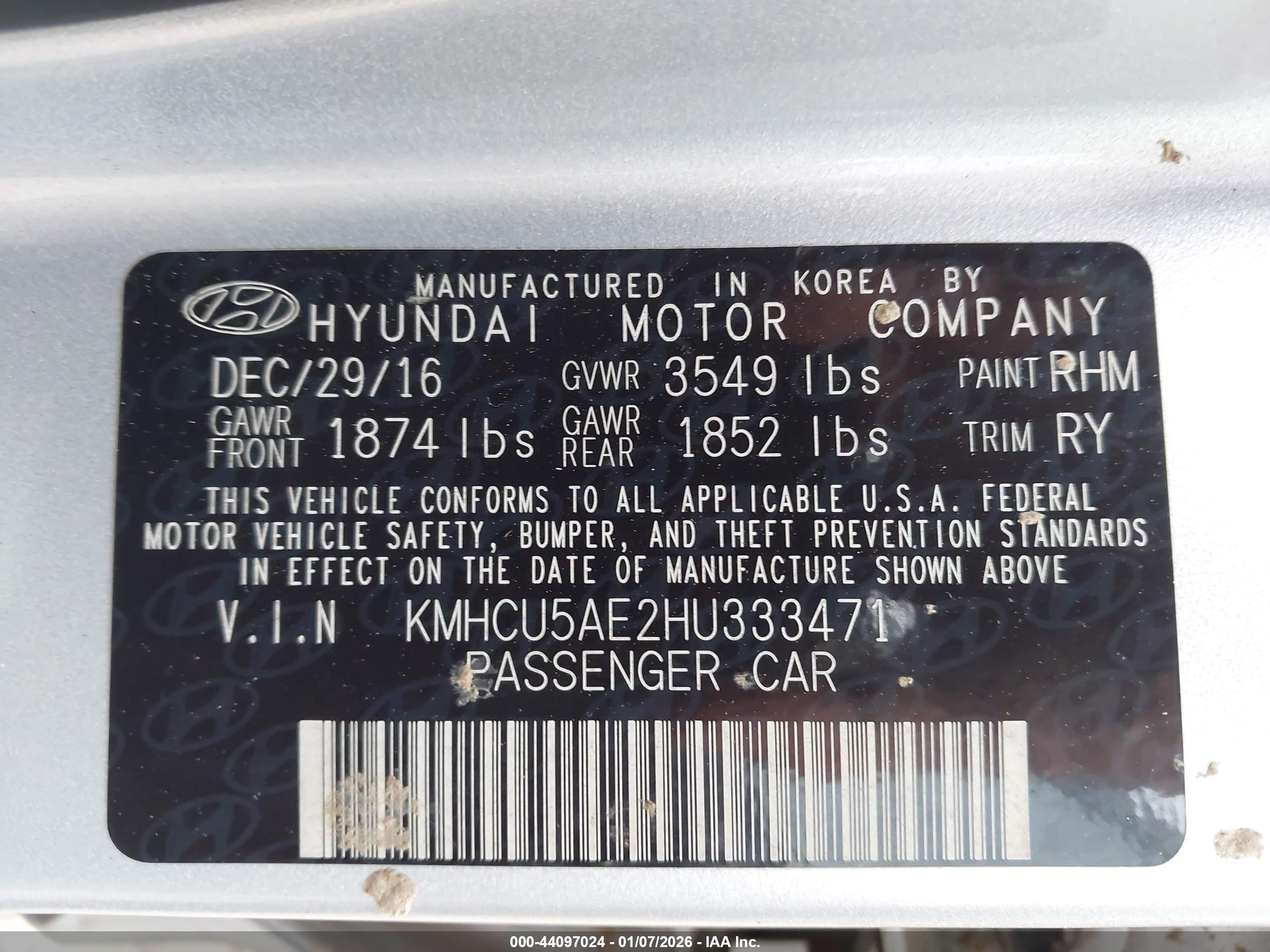 HYUNDAI ACCENT image 9