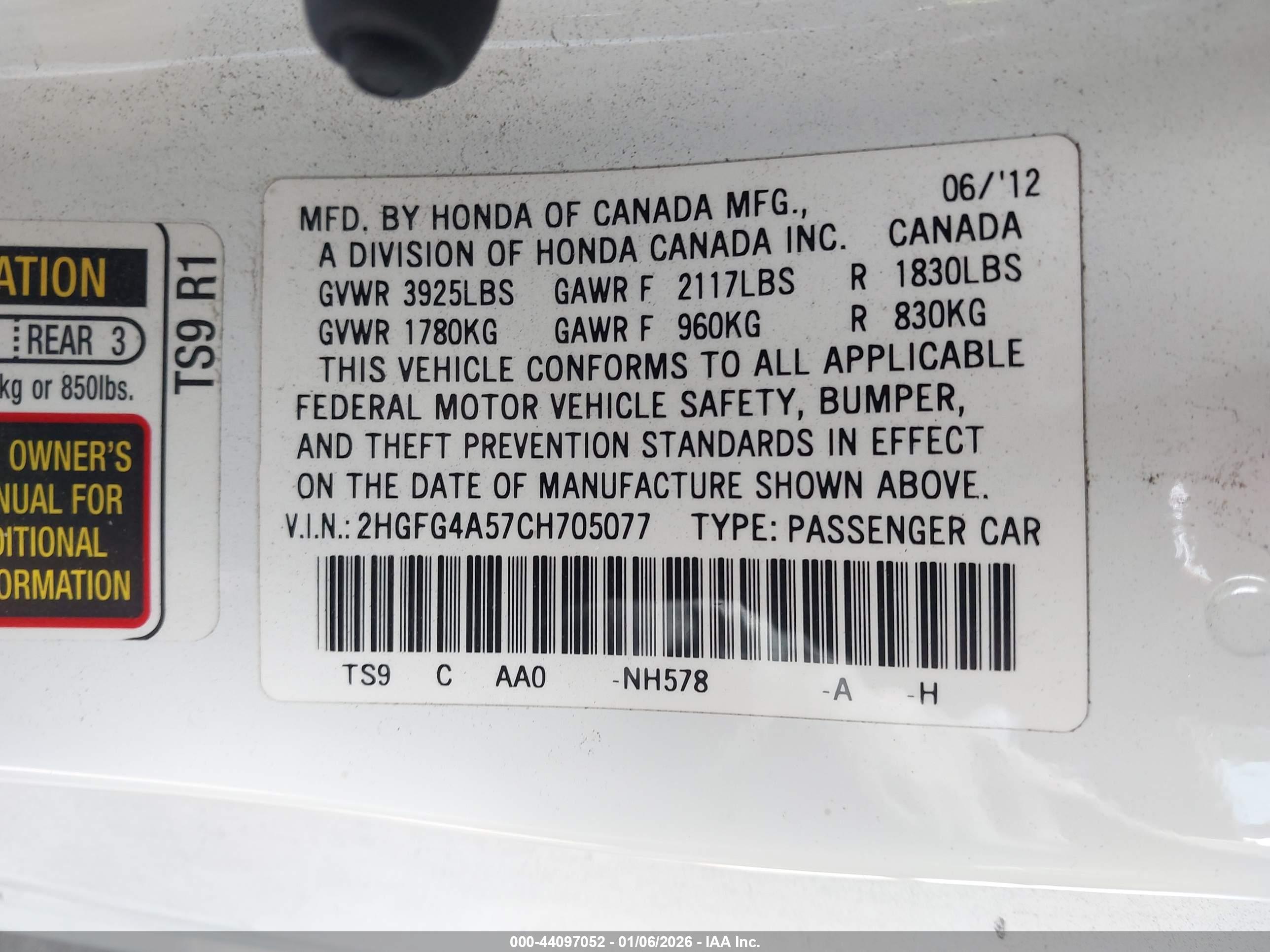 HONDA CIVIC image 9