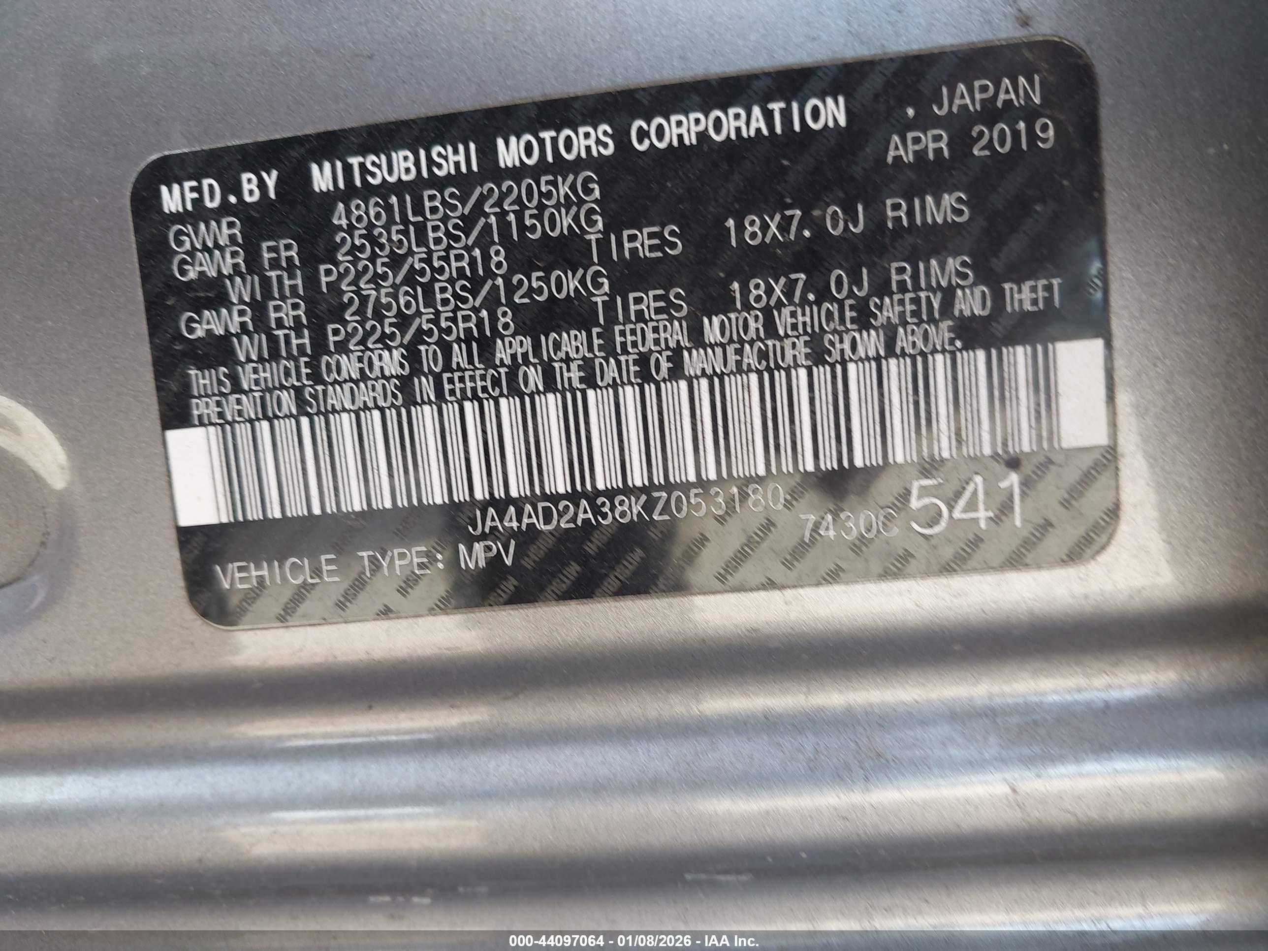MITSUBISHI OUTLANDER image 9