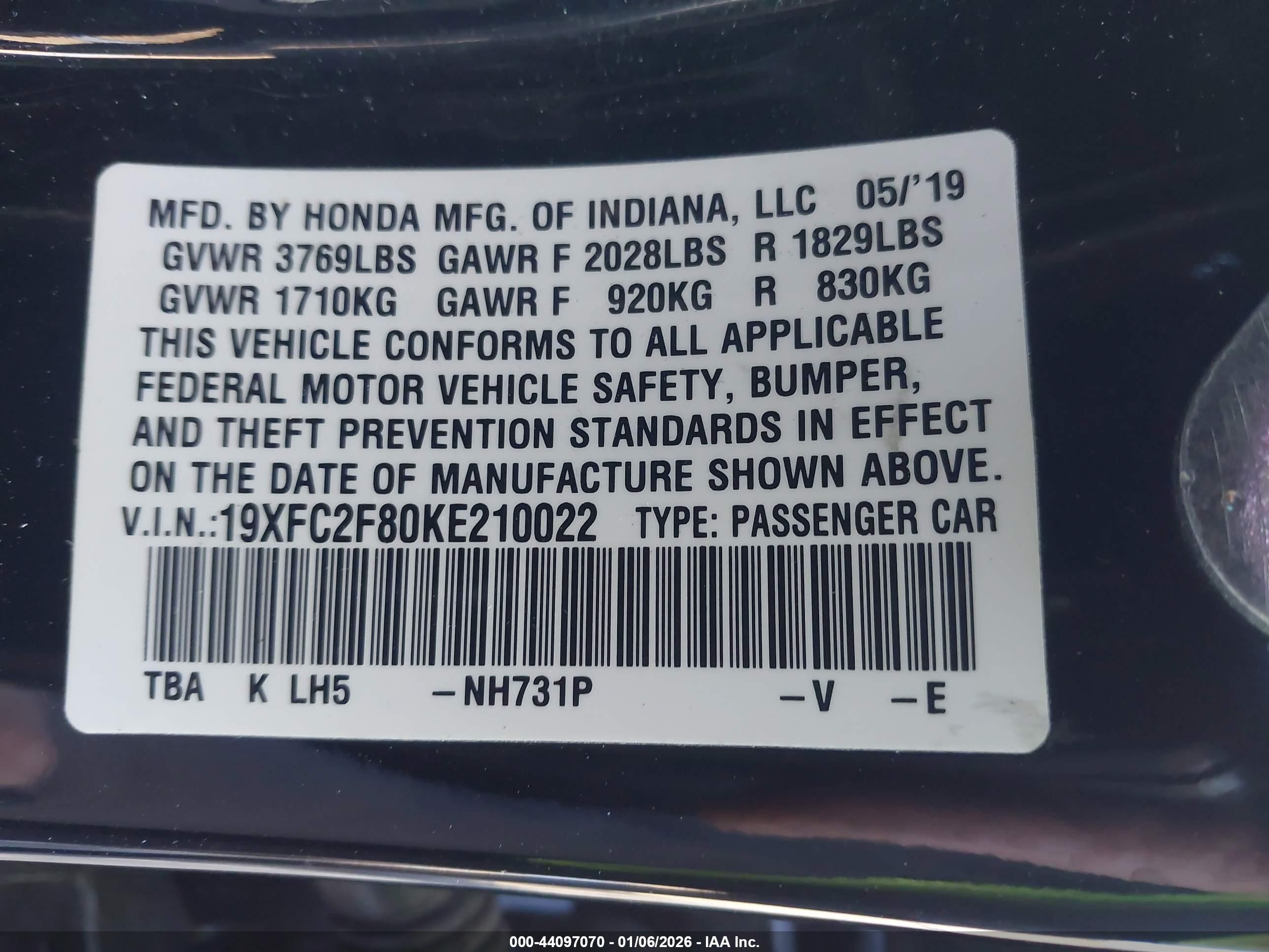 HONDA CIVIC image 9