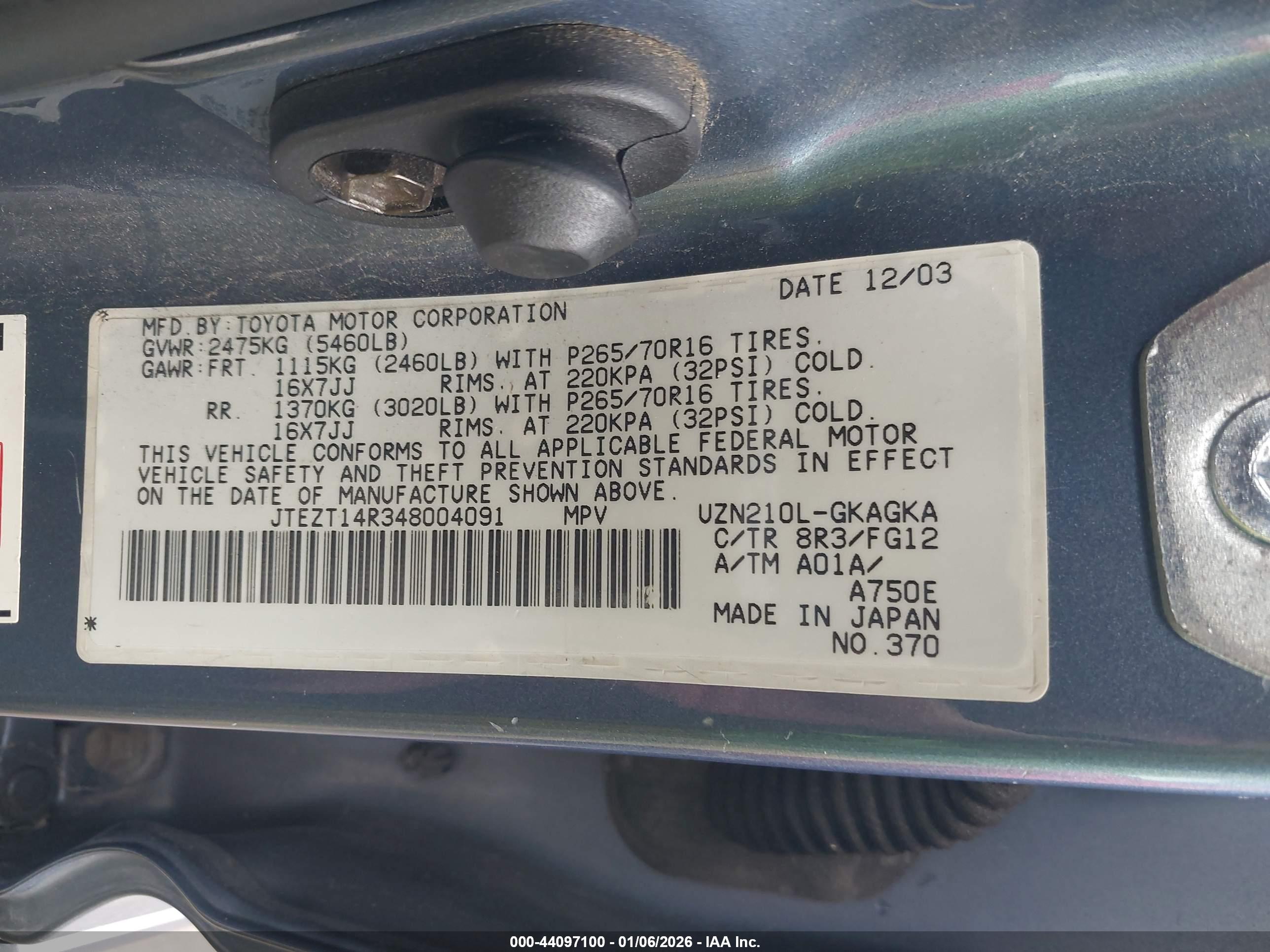 TOYOTA 4RUNNER image 9