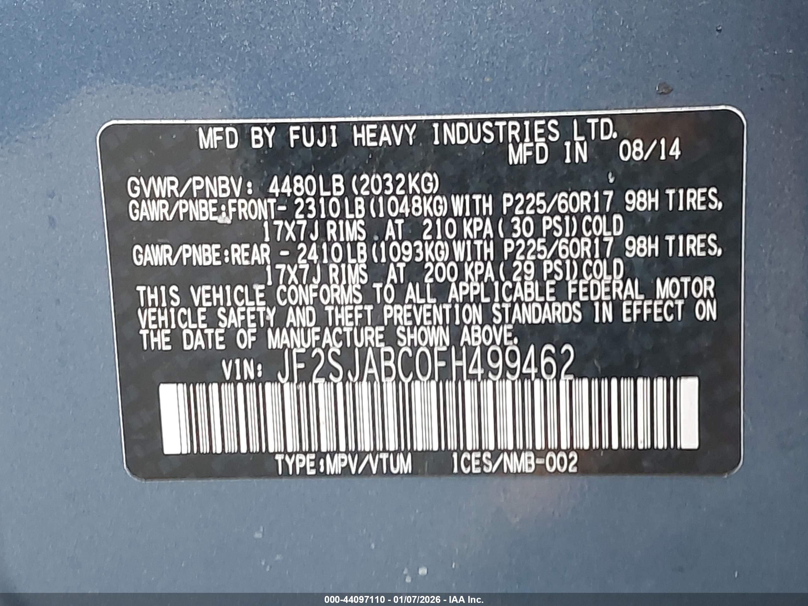SUBARU FORESTER image 9