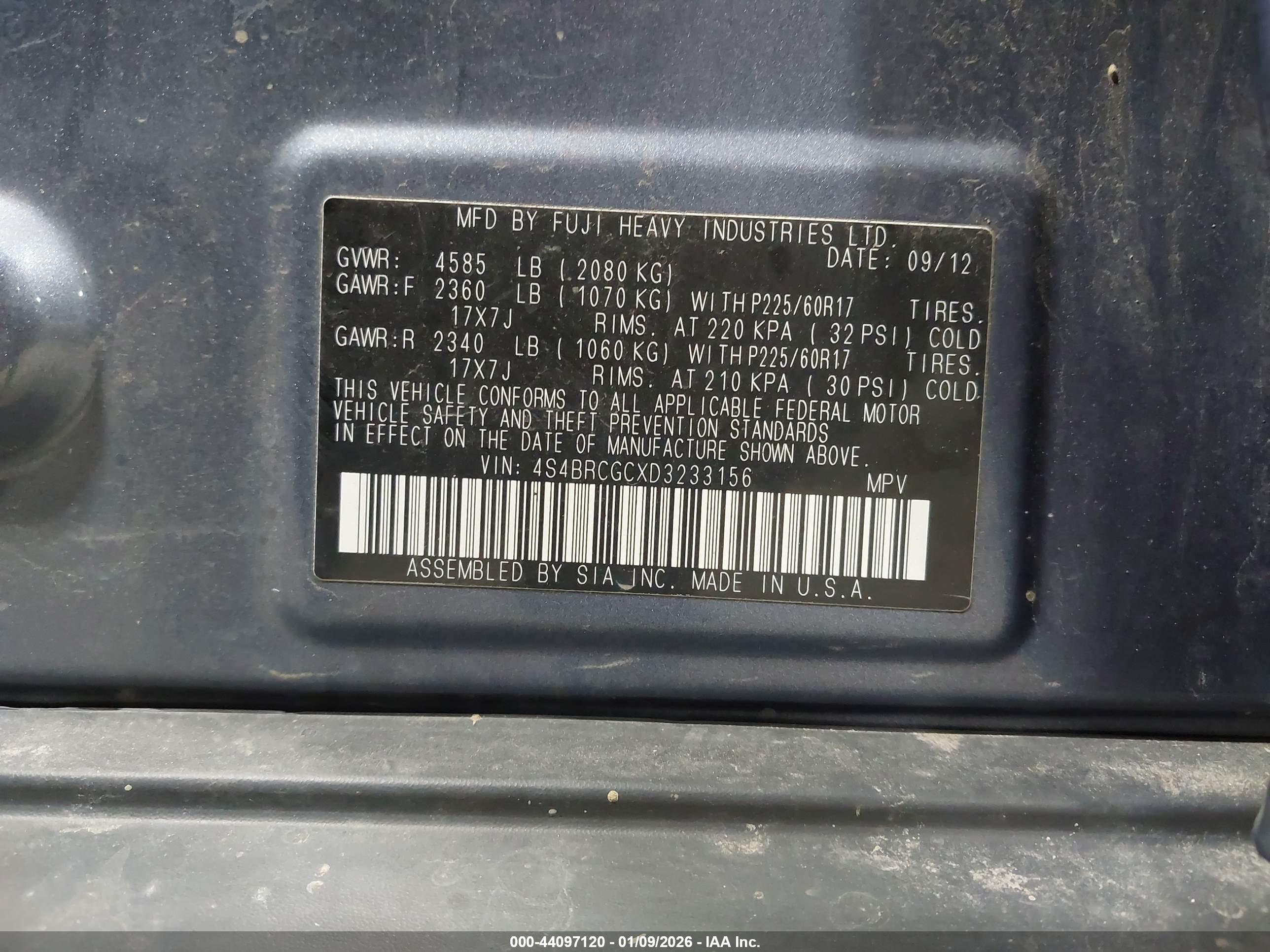 SUBARU OUTBACK image 9