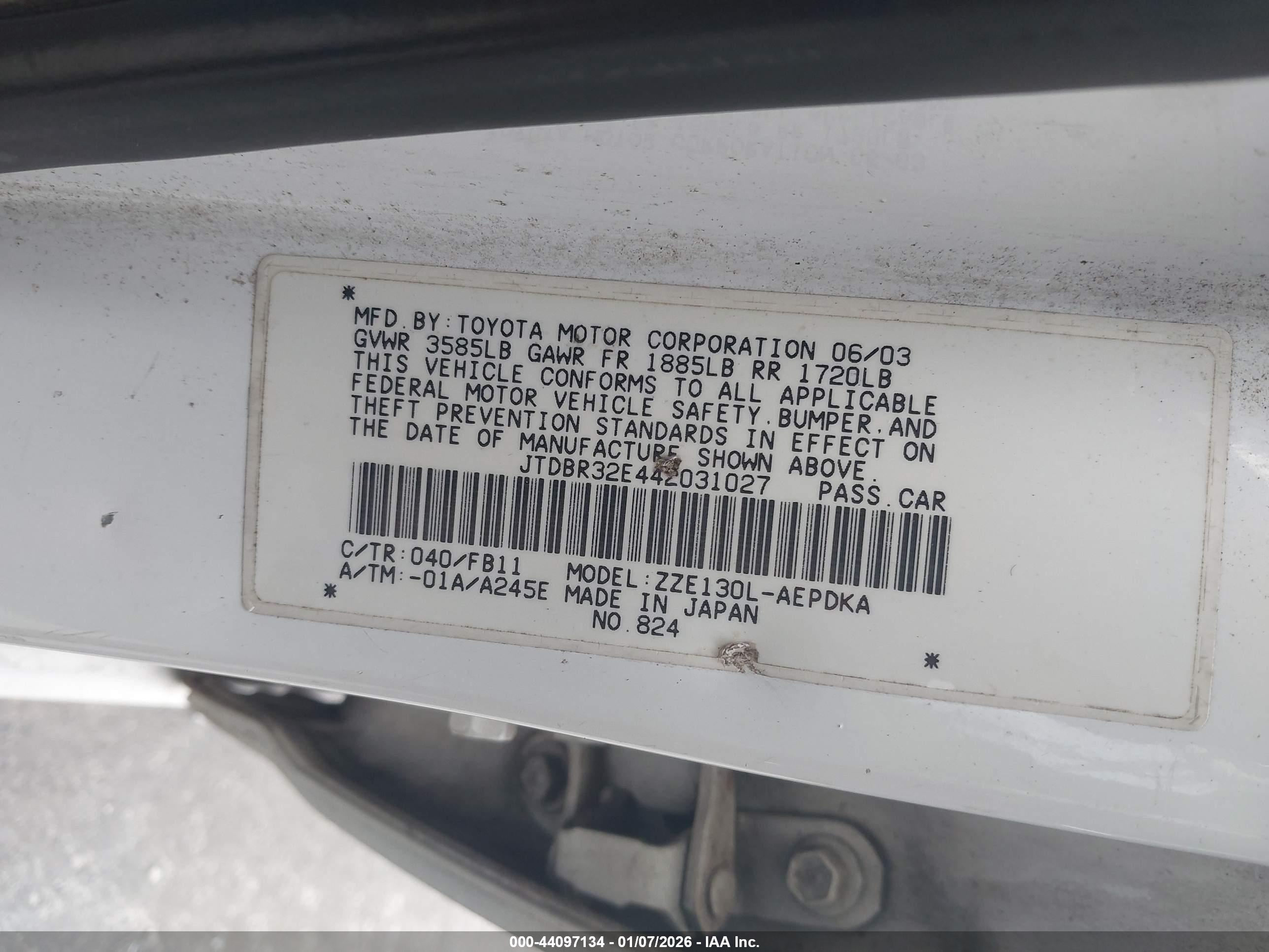 TOYOTA COROLLA image 9