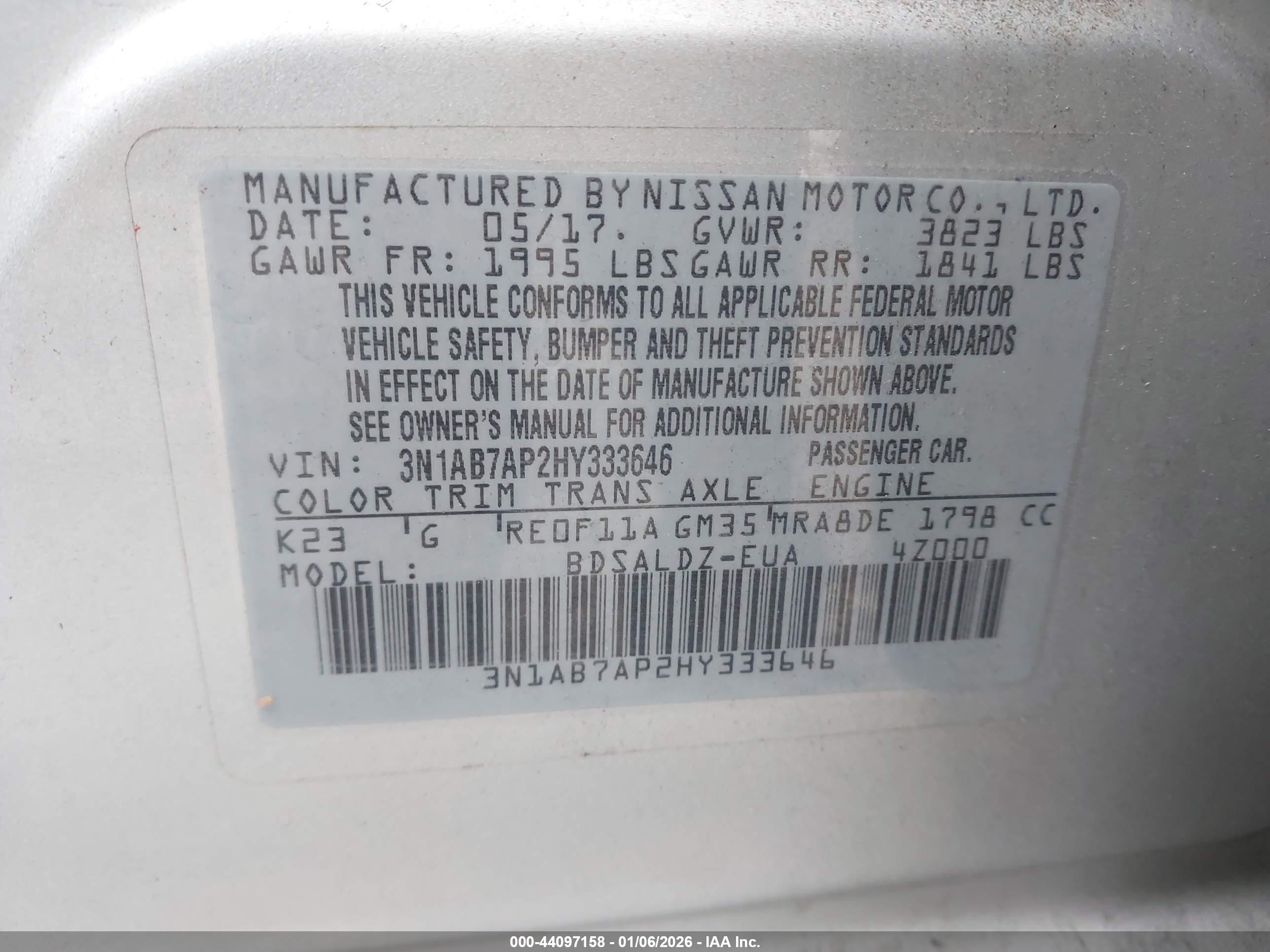 NISSAN SENTRA image 9