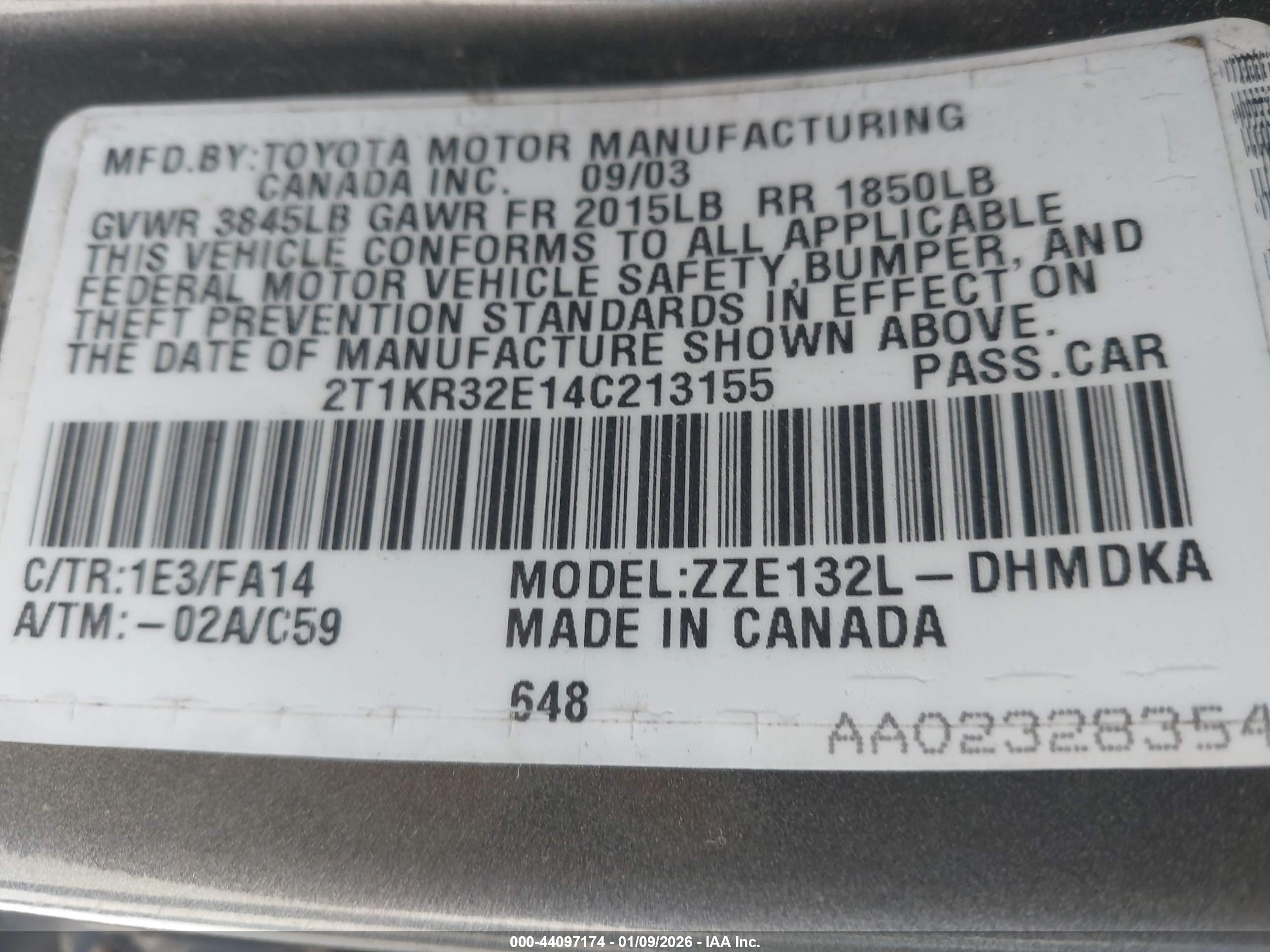 TOYOTA MATRIX image 9