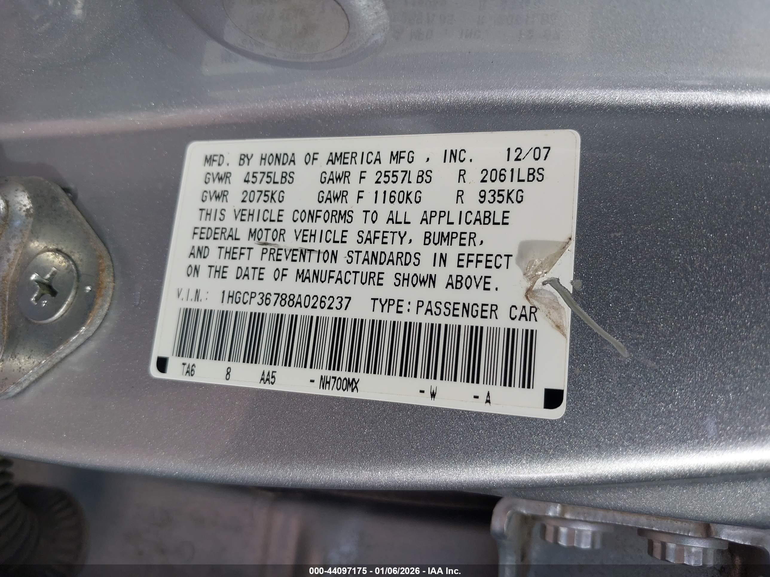 HONDA ACCORD image 9