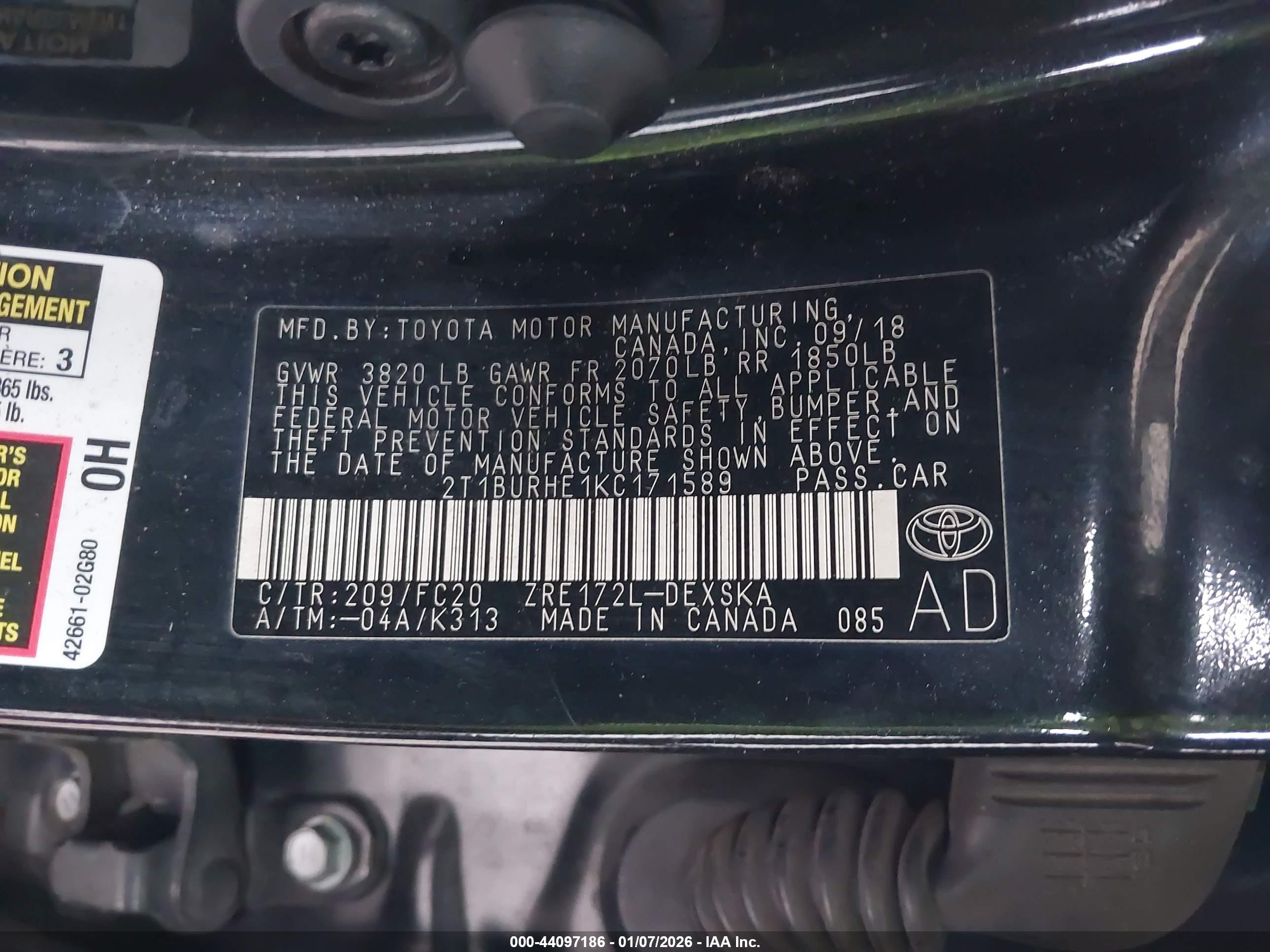 TOYOTA COROLLA image 9