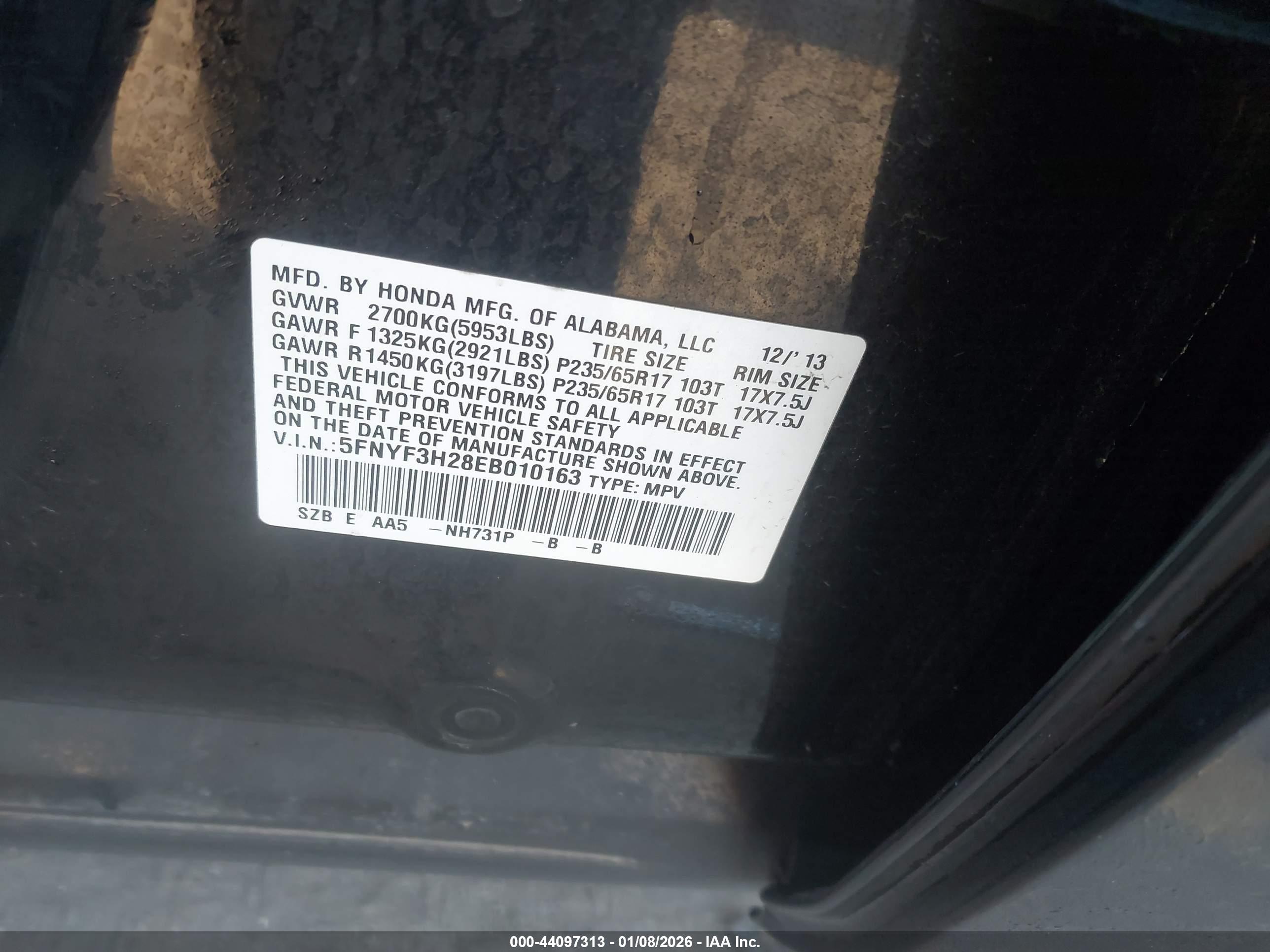 HONDA PILOT image 9