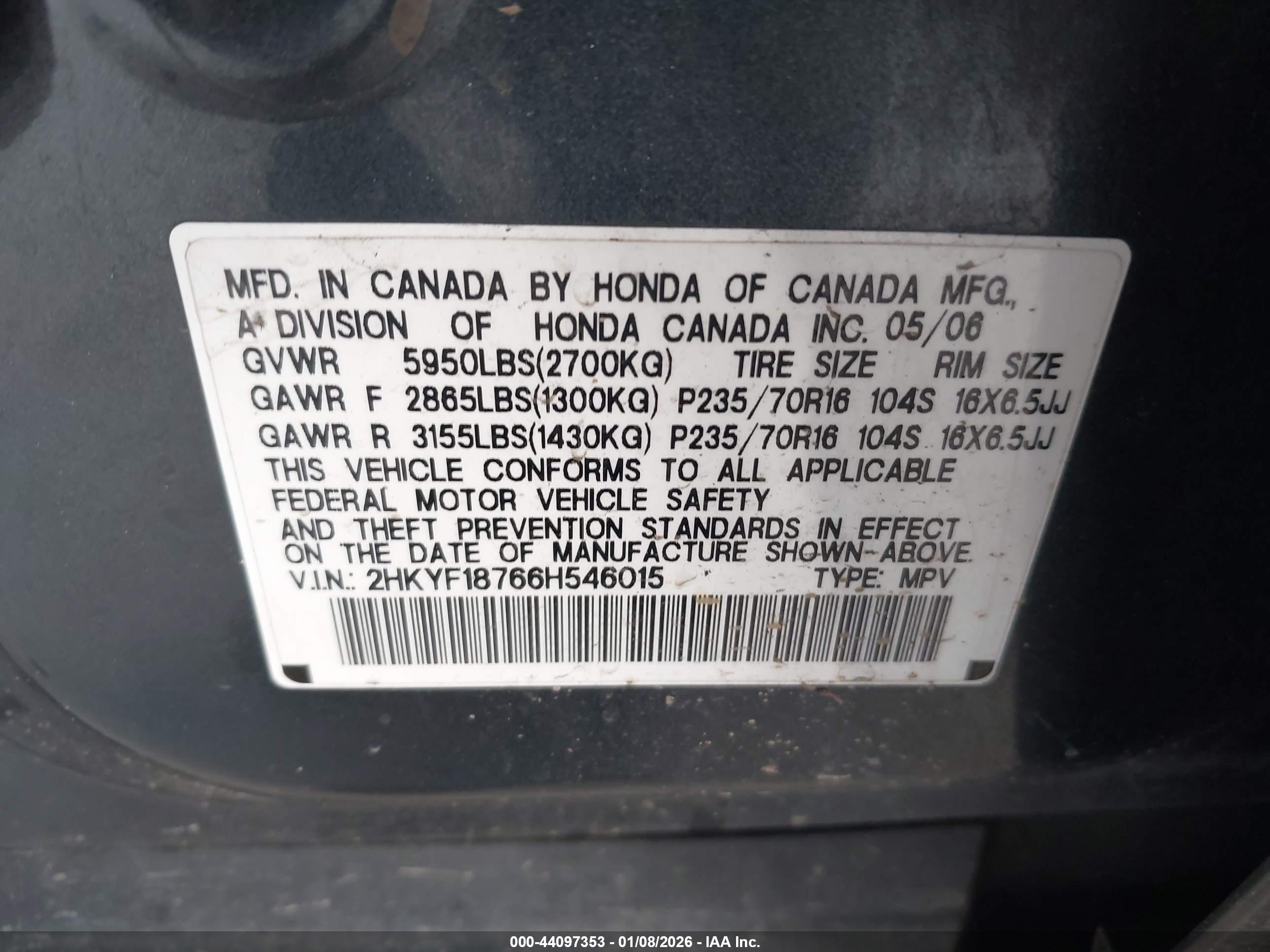 HONDA PILOT image 9