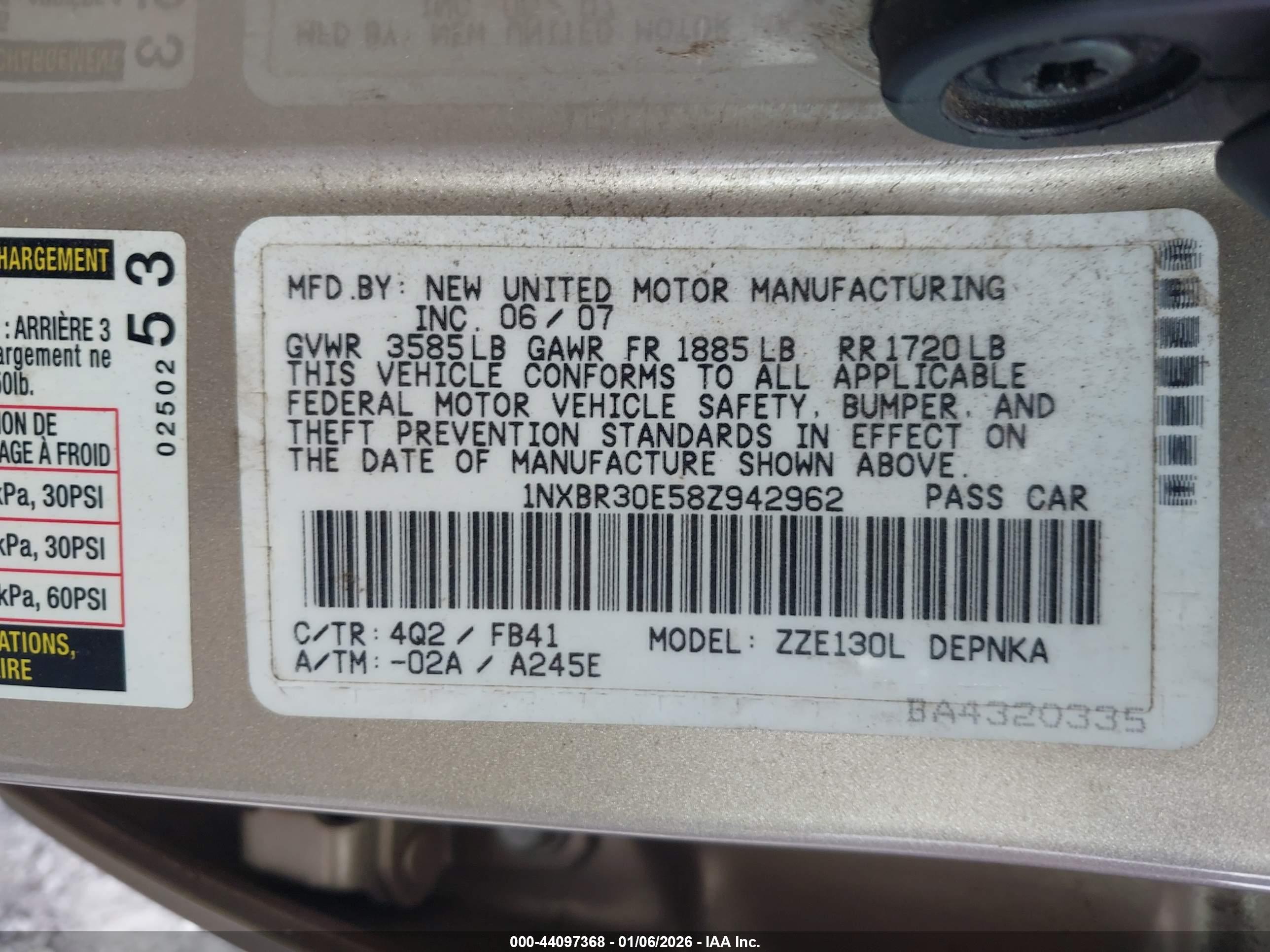 TOYOTA COROLLA image 9