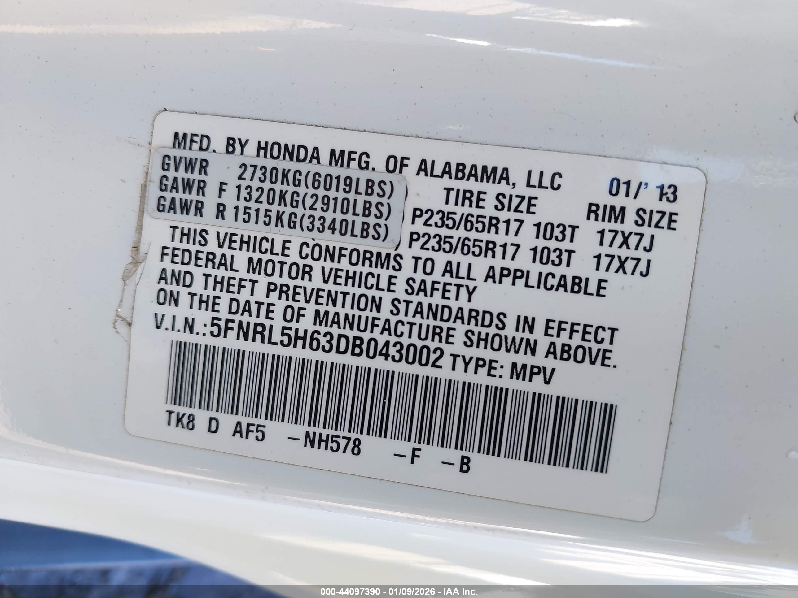 HONDA ODYSSEY image 9