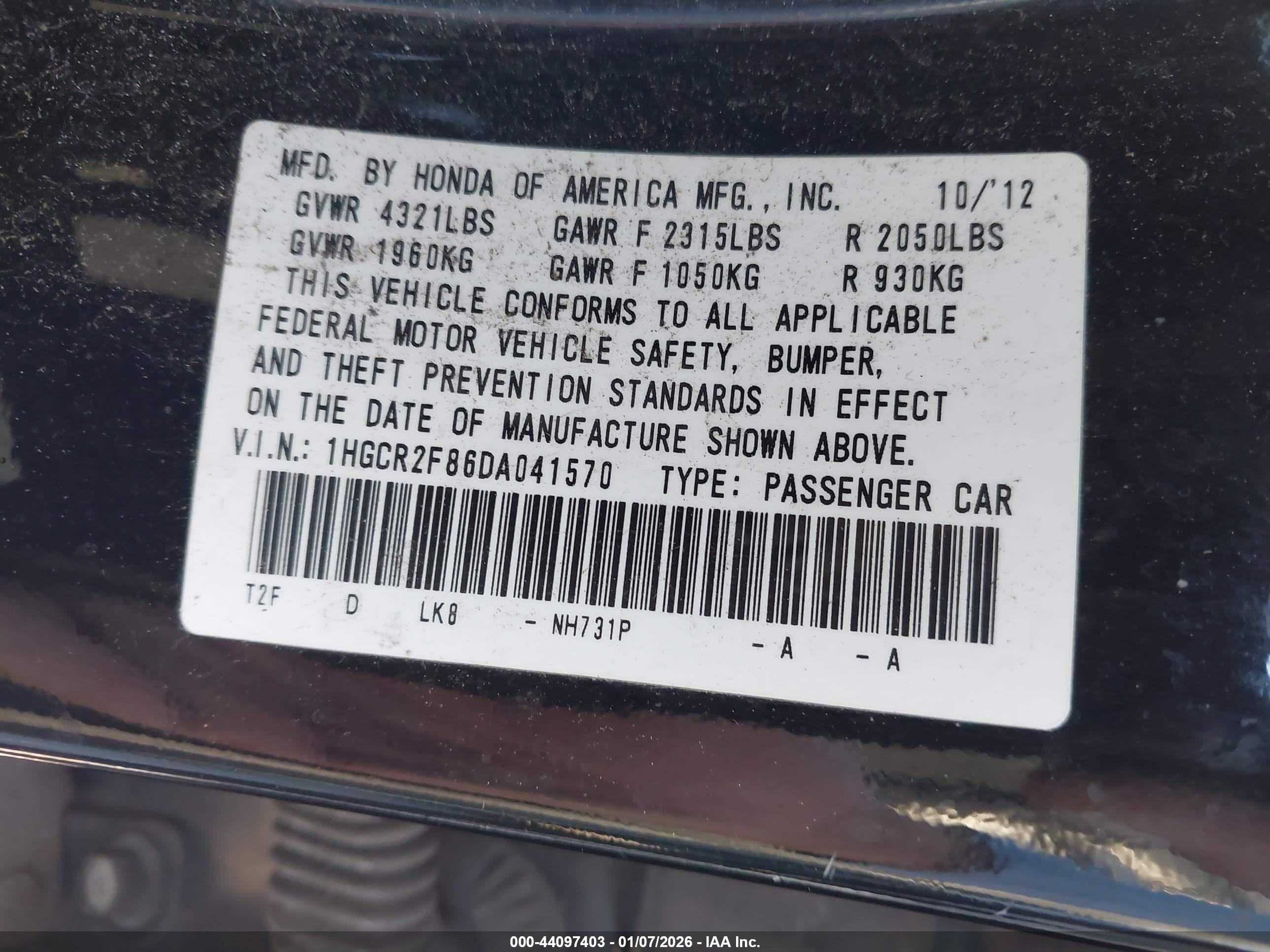 HONDA ACCORD image 9