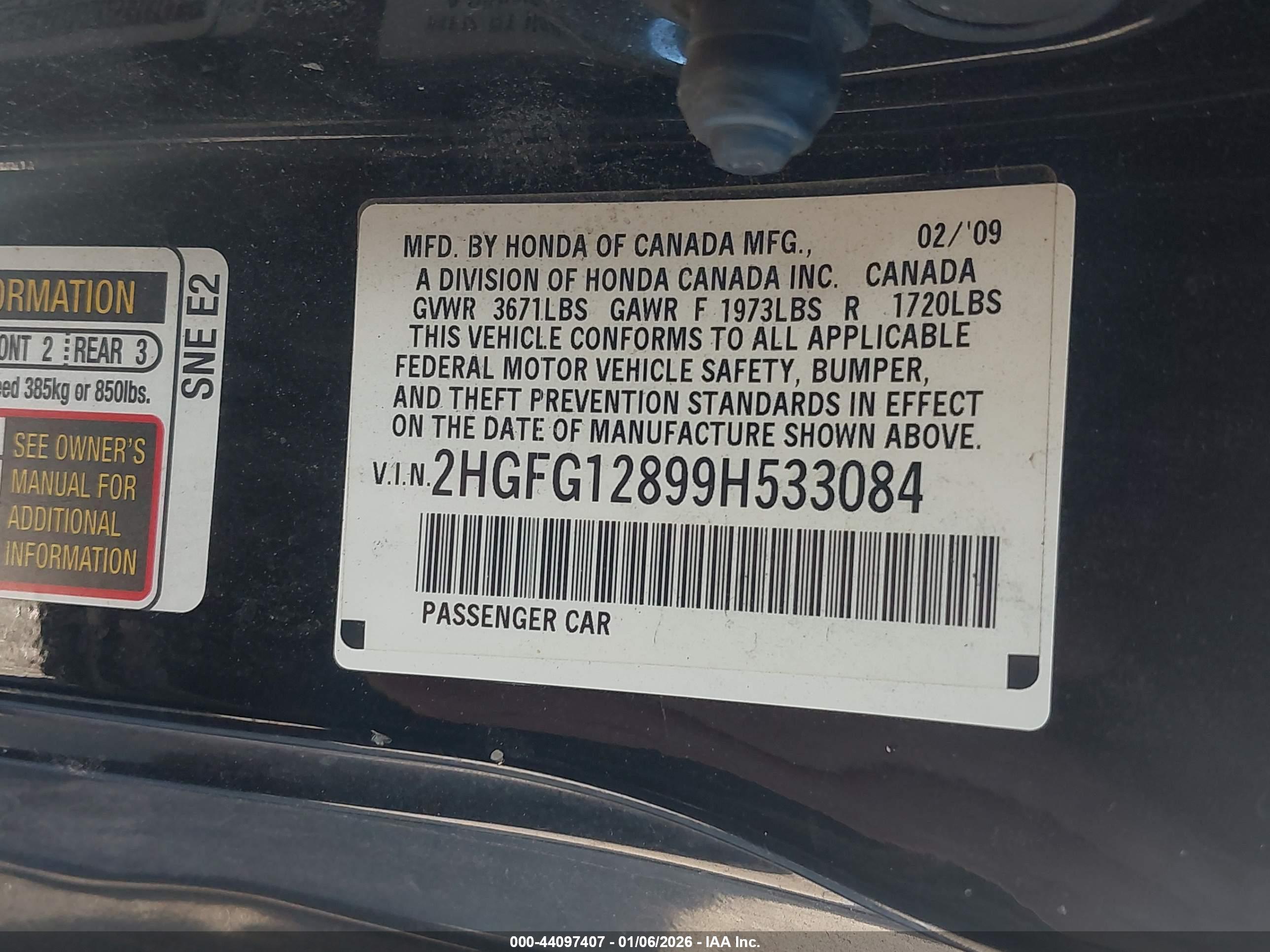HONDA CIVIC image 9