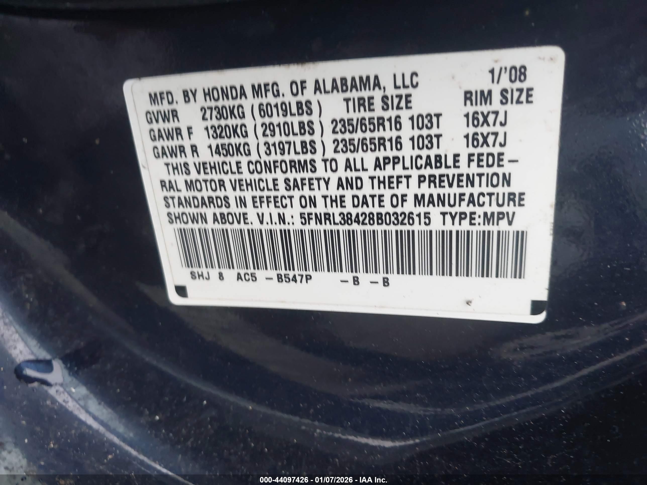 HONDA ODYSSEY image 9