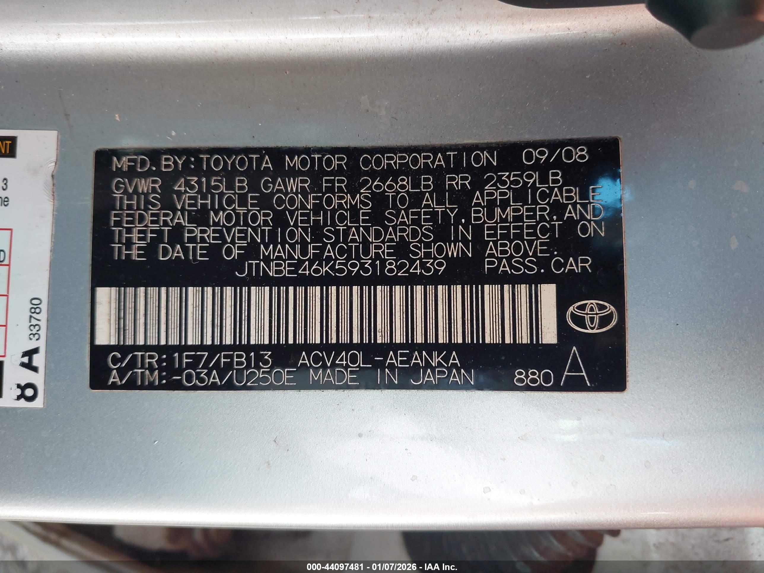 TOYOTA CAMRY image 9