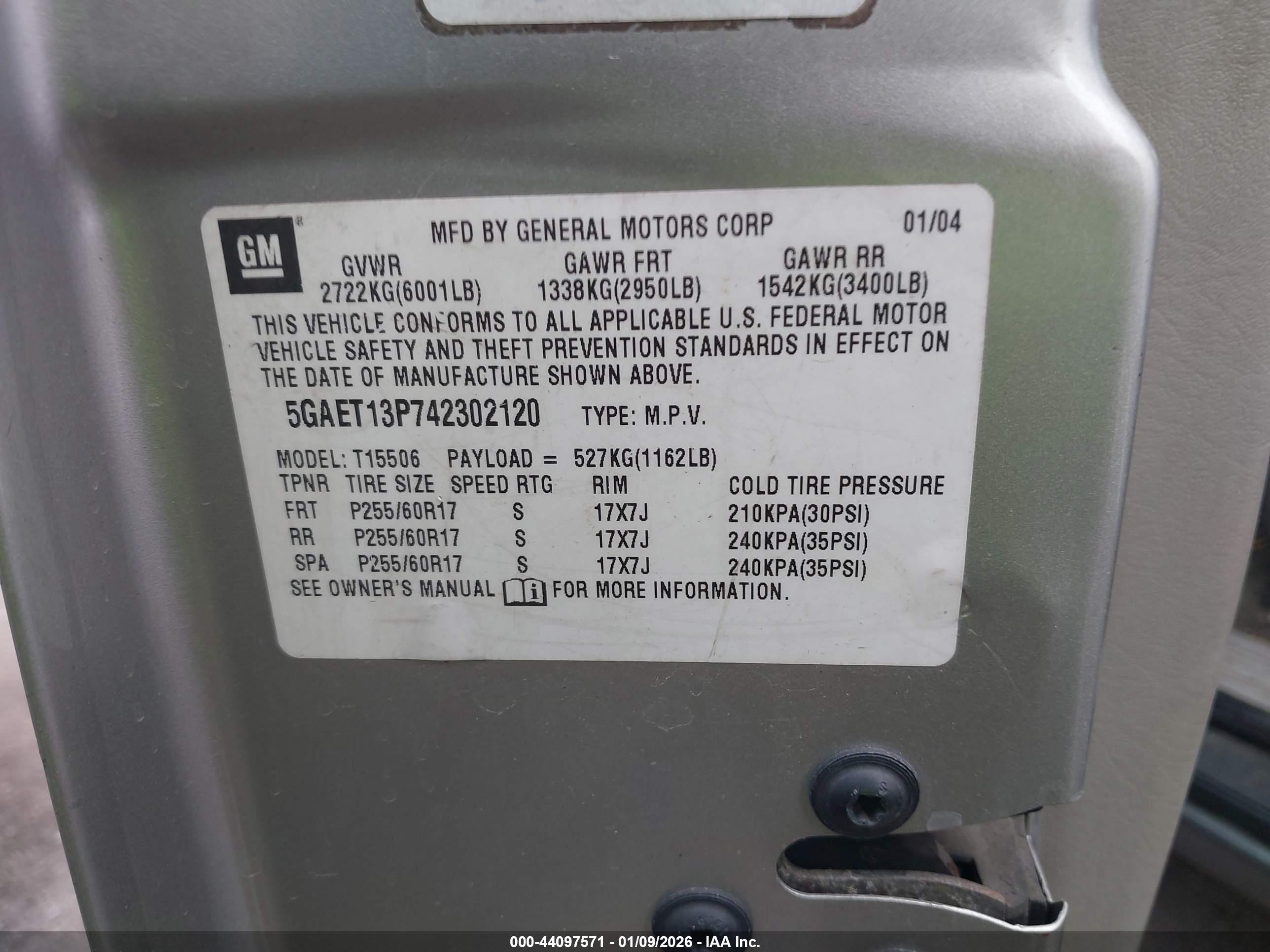 BUICK RAINIER image 9