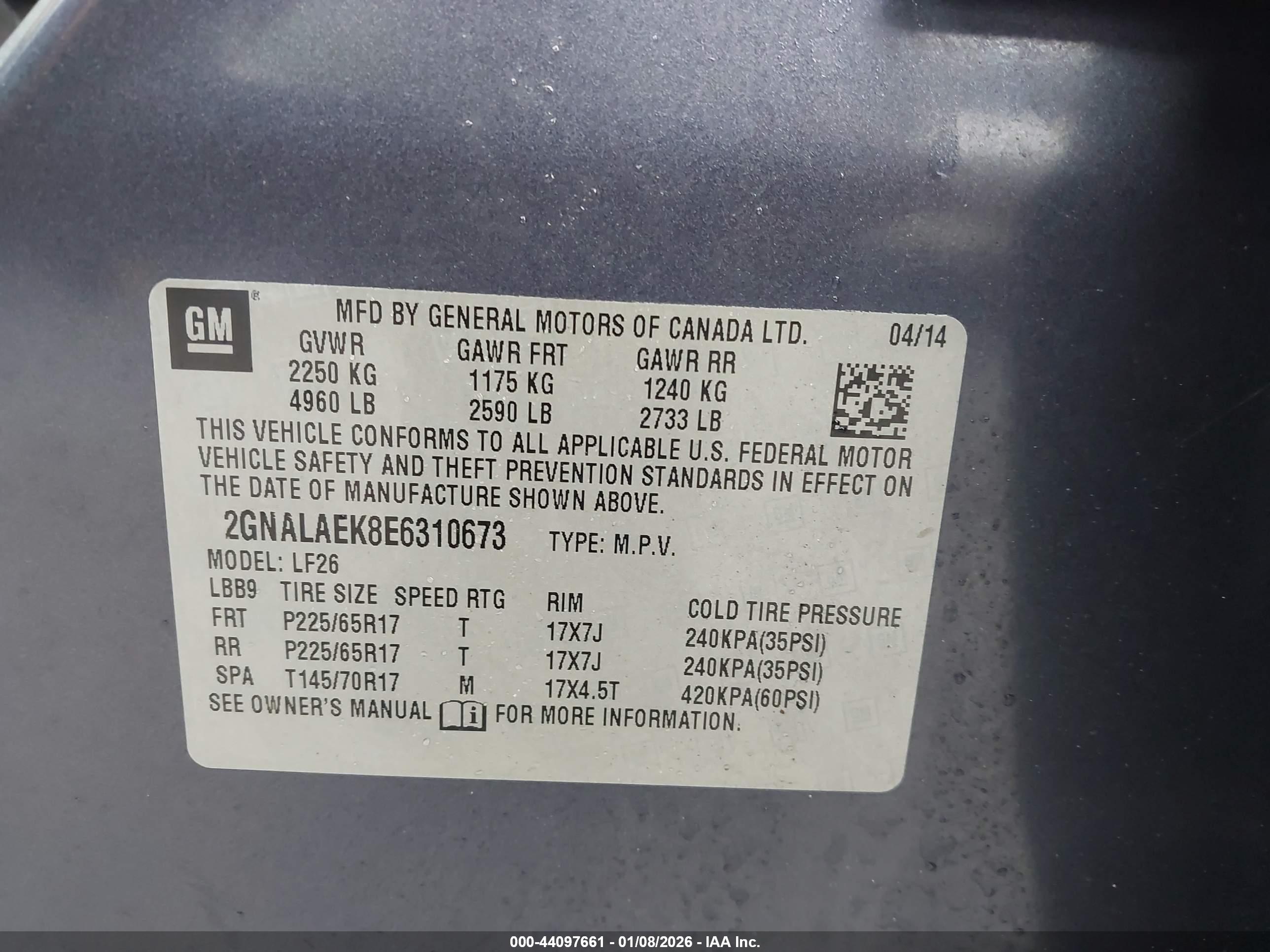 CHEVROLET EQUINOX image 9
