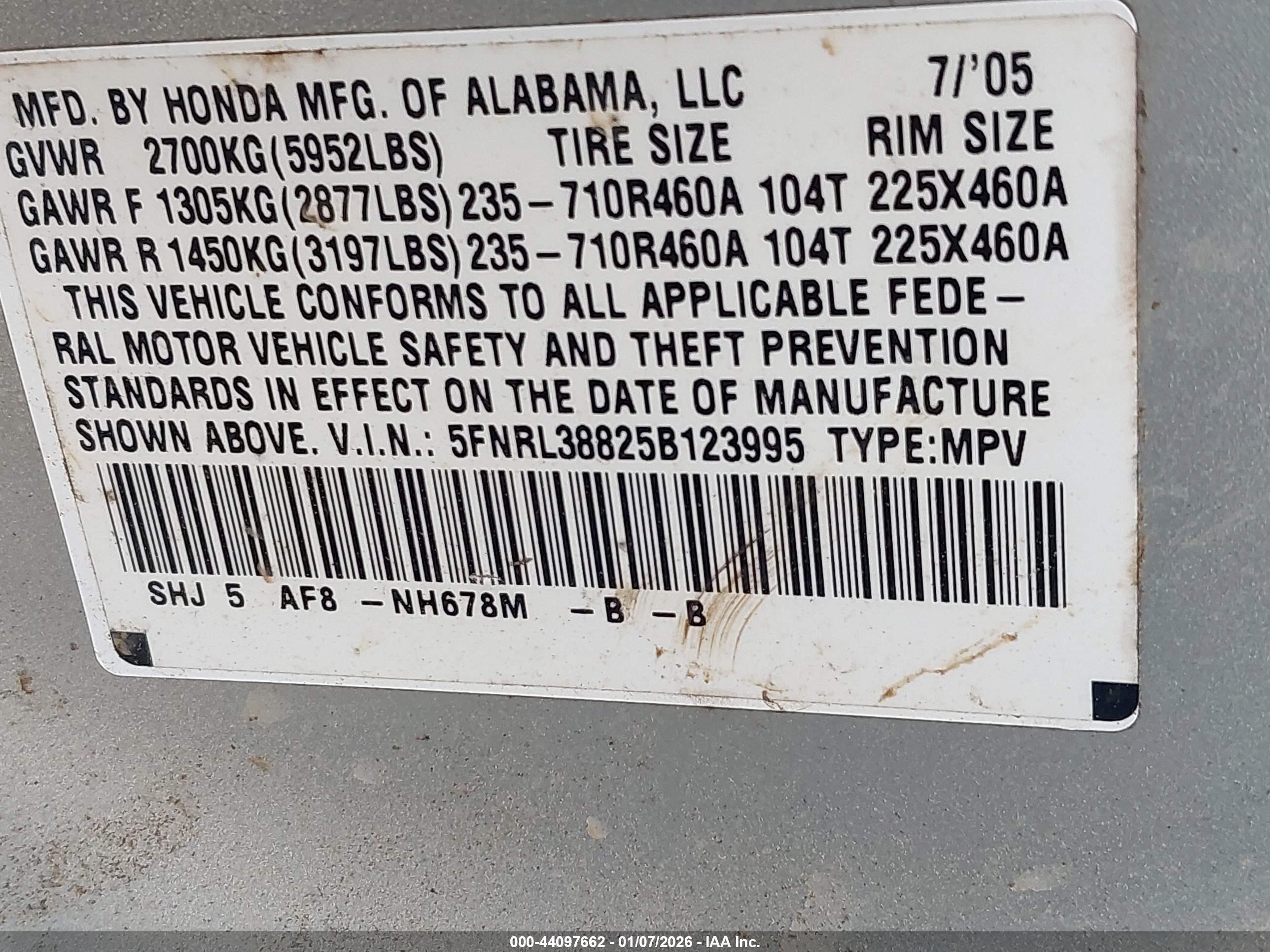 HONDA ODYSSEY image 9