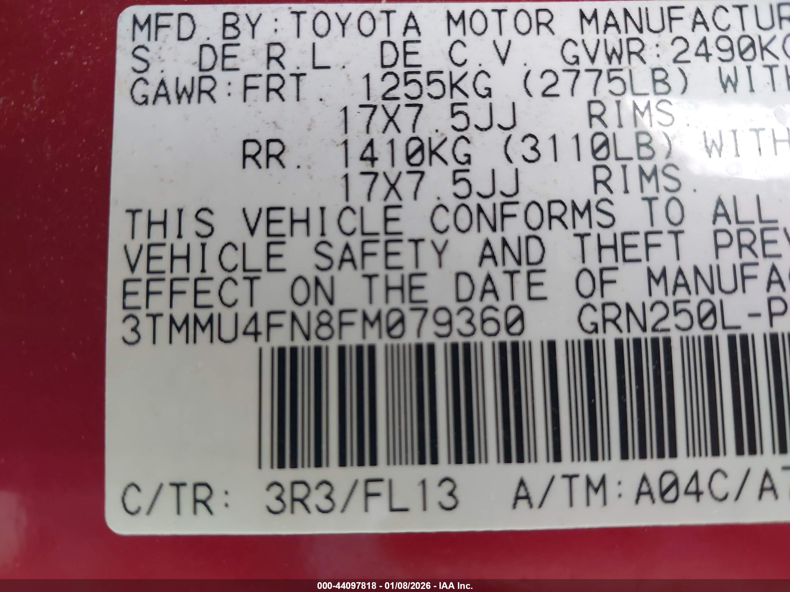 TOYOTA TACOMA image 9