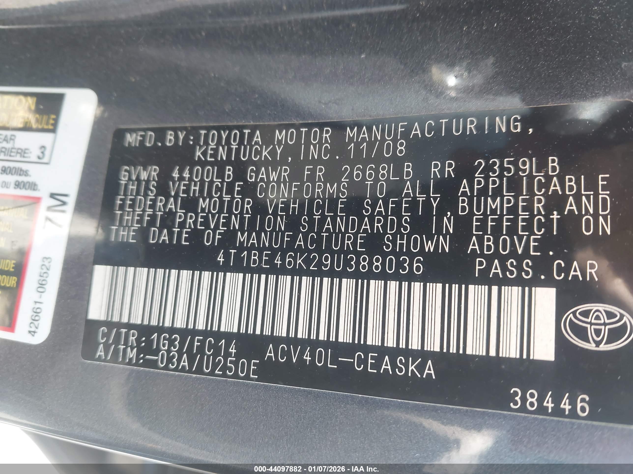 TOYOTA CAMRY image 9