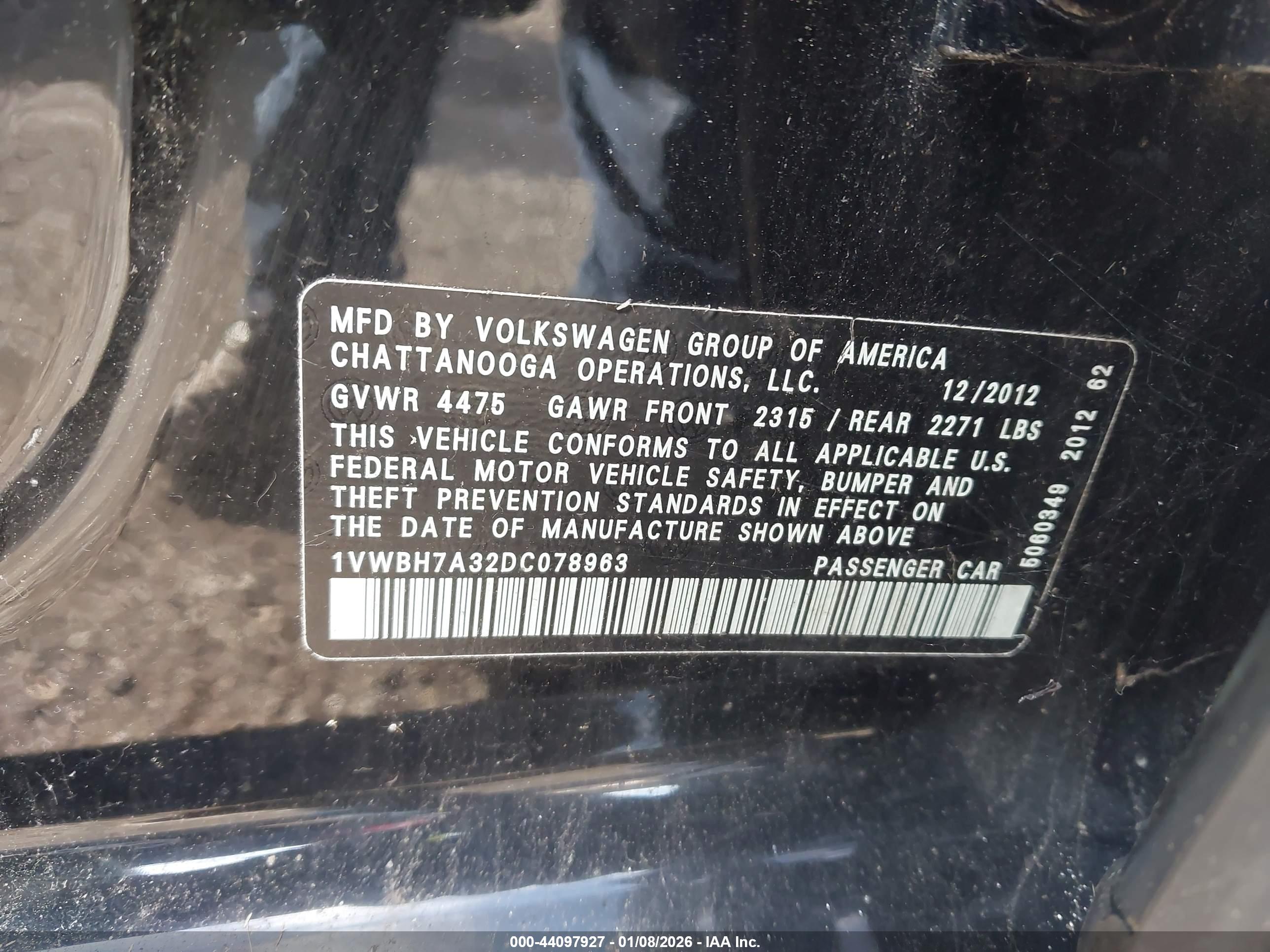 VOLKSWAGEN PASSAT image 9