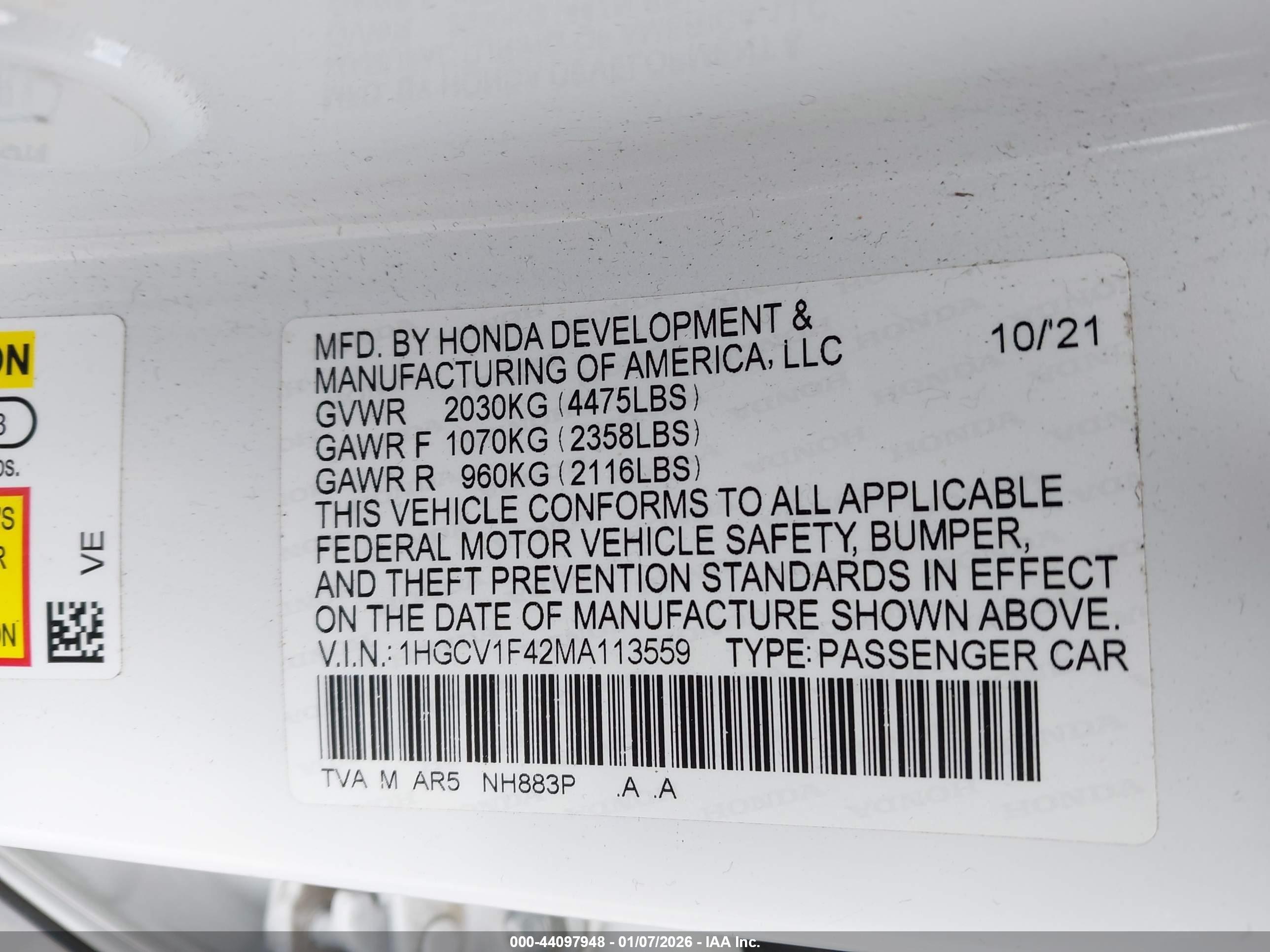 HONDA ACCORD image 9