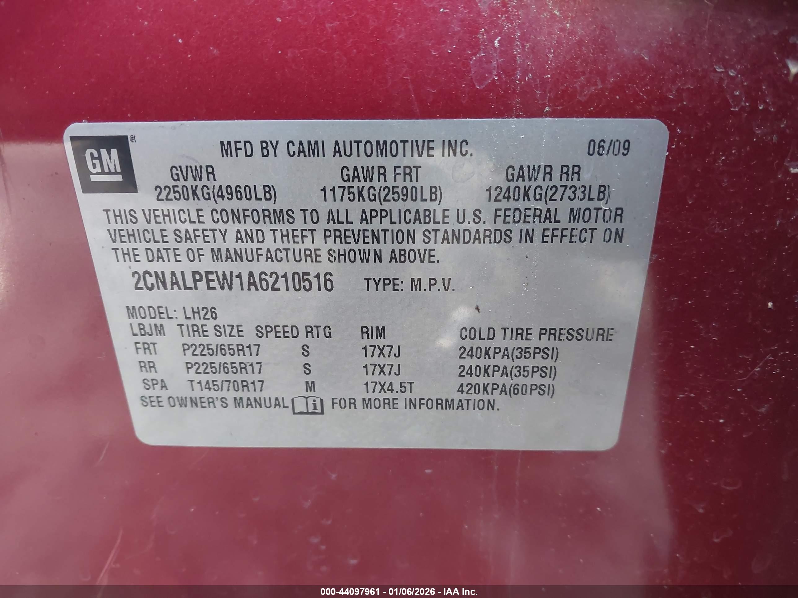 CHEVROLET EQUINOX image 9