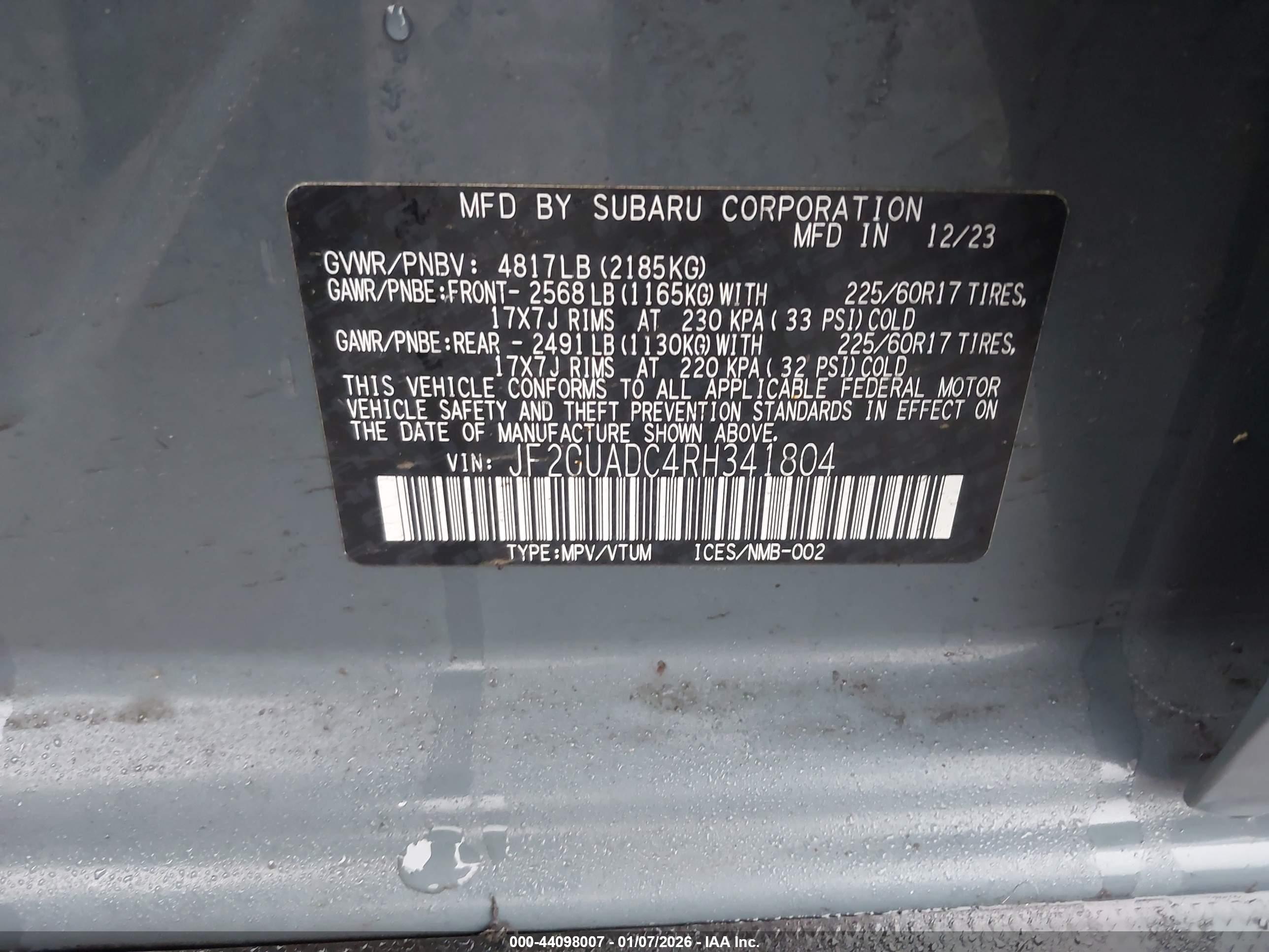 SUBARU CROSSTREK image 9