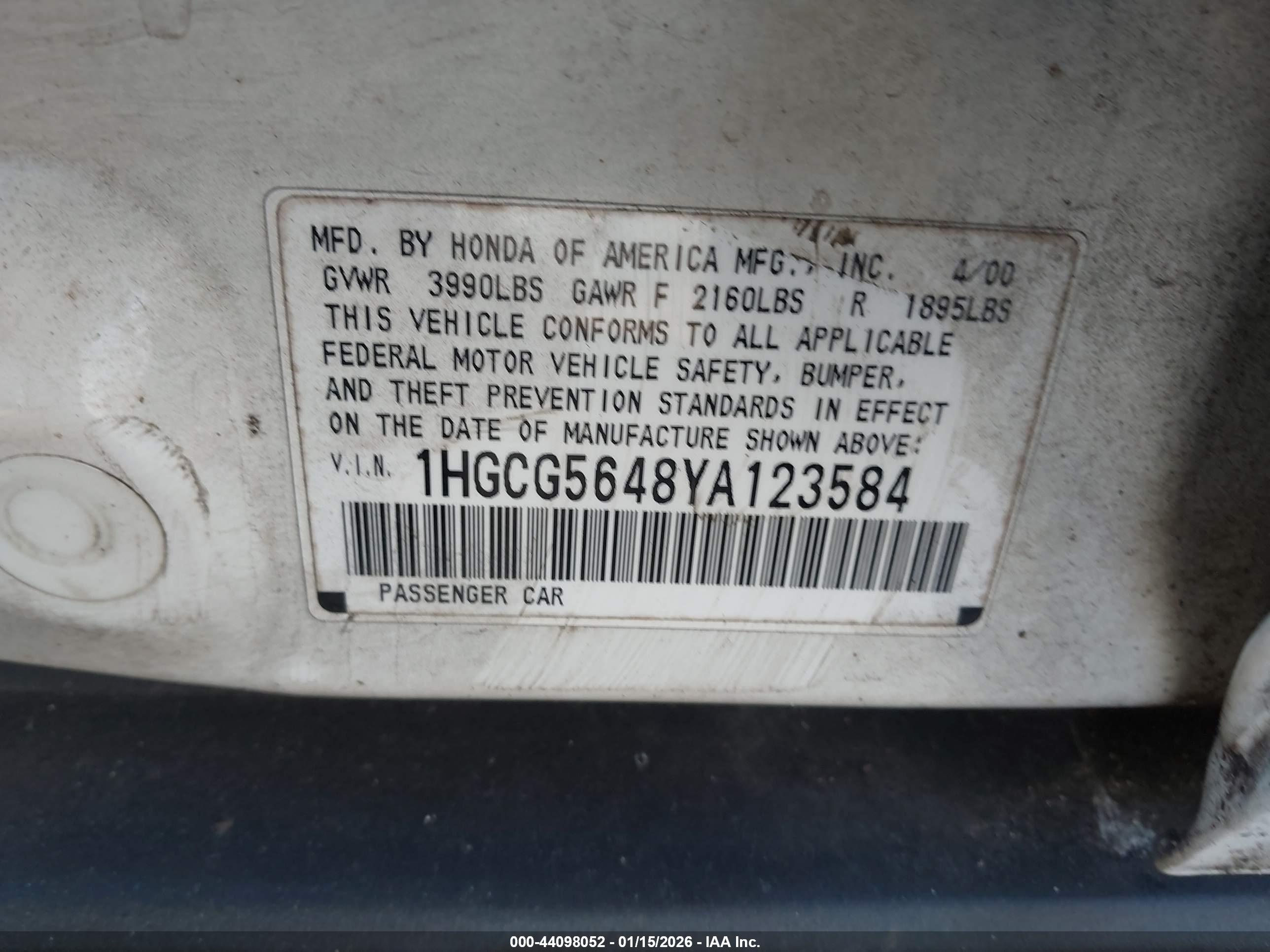 HONDA ACCORD image 9