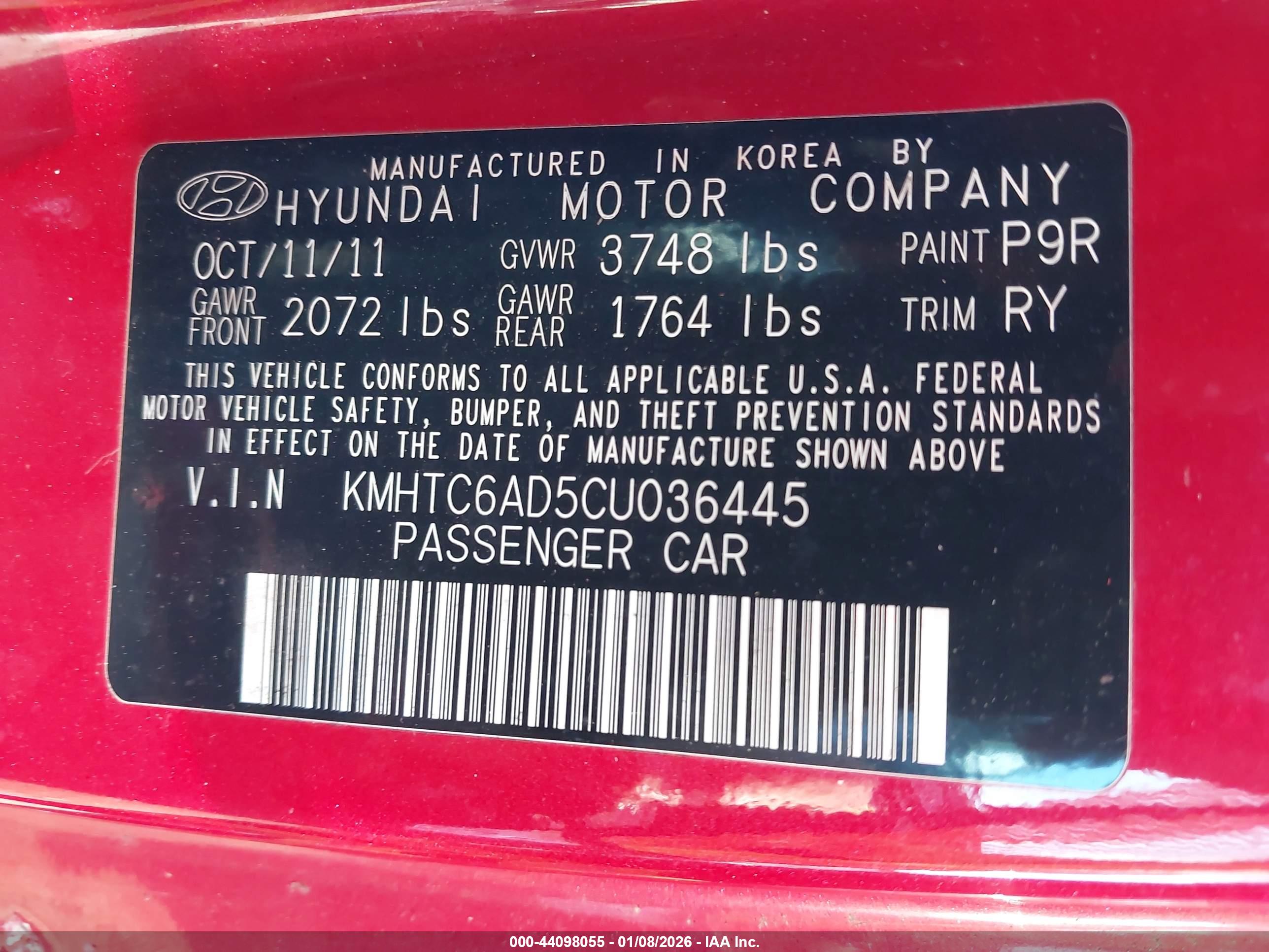 HYUNDAI VELOSTER image 9
