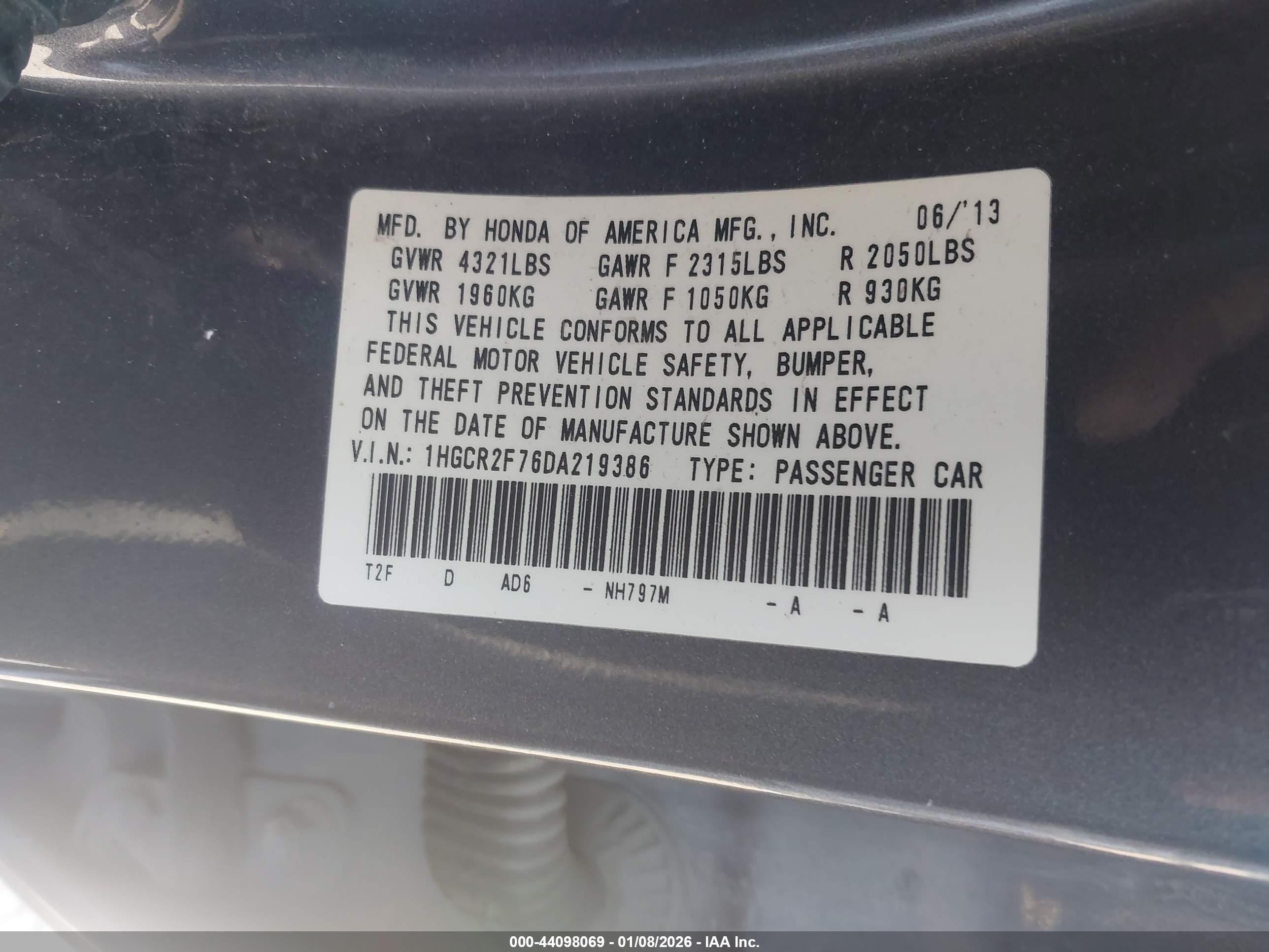 HONDA ACCORD image 9