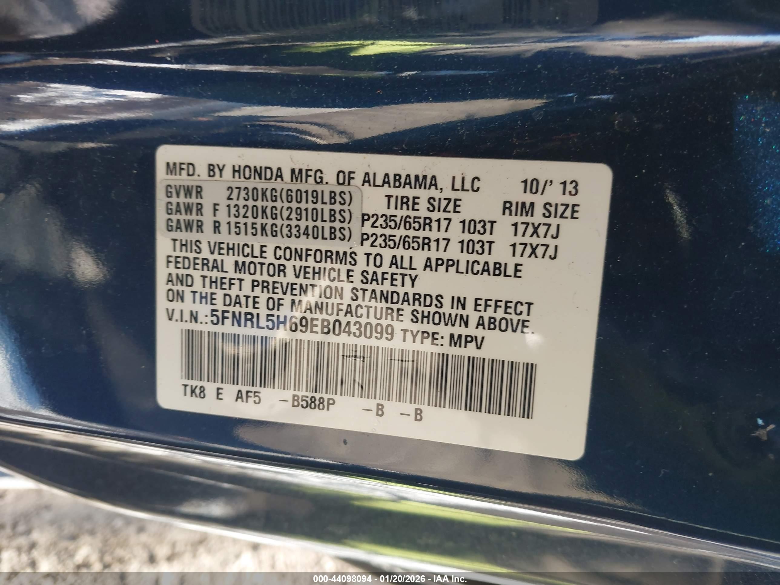 HONDA ODYSSEY image 9