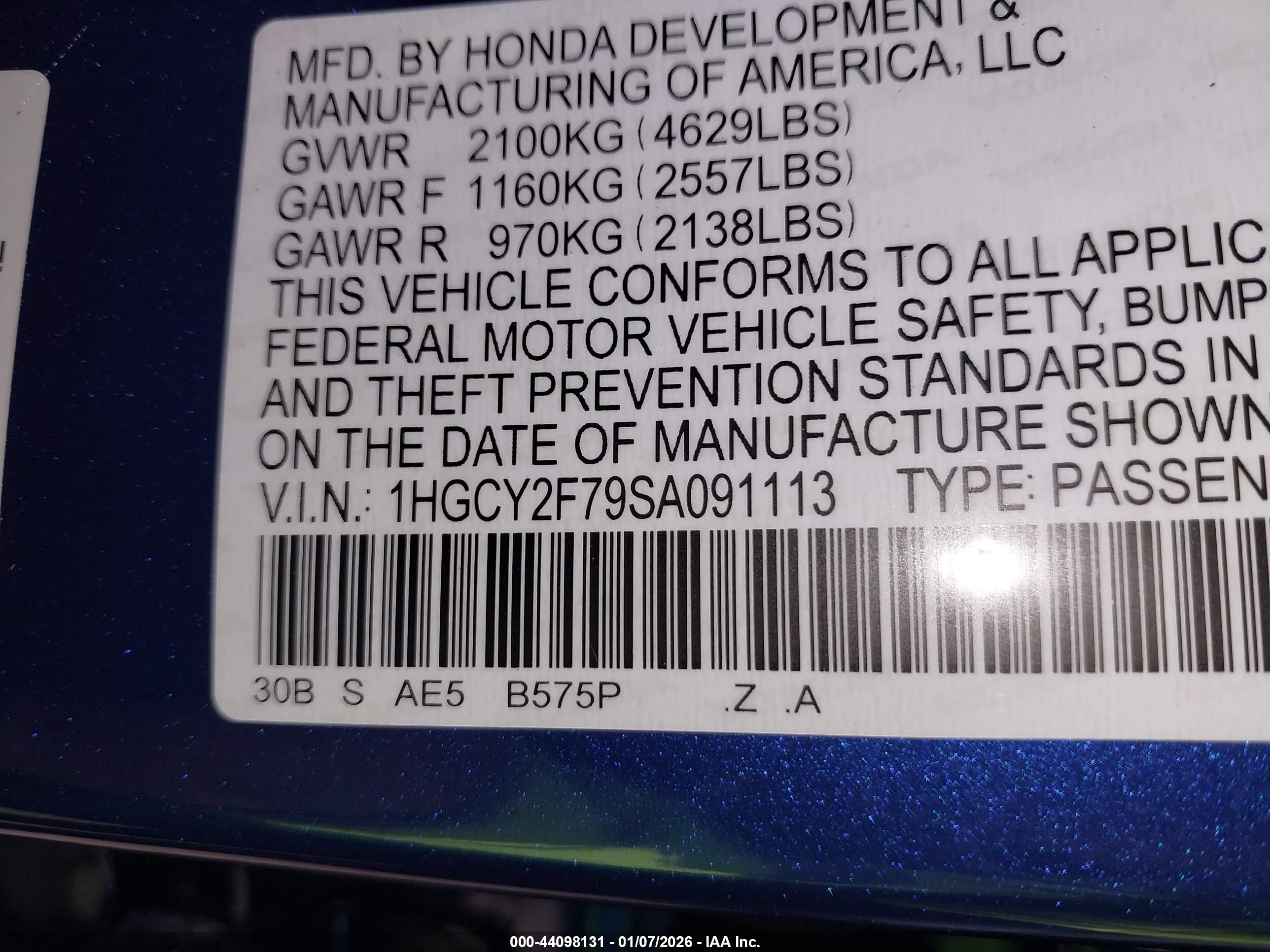 HONDA ACCORD image 9