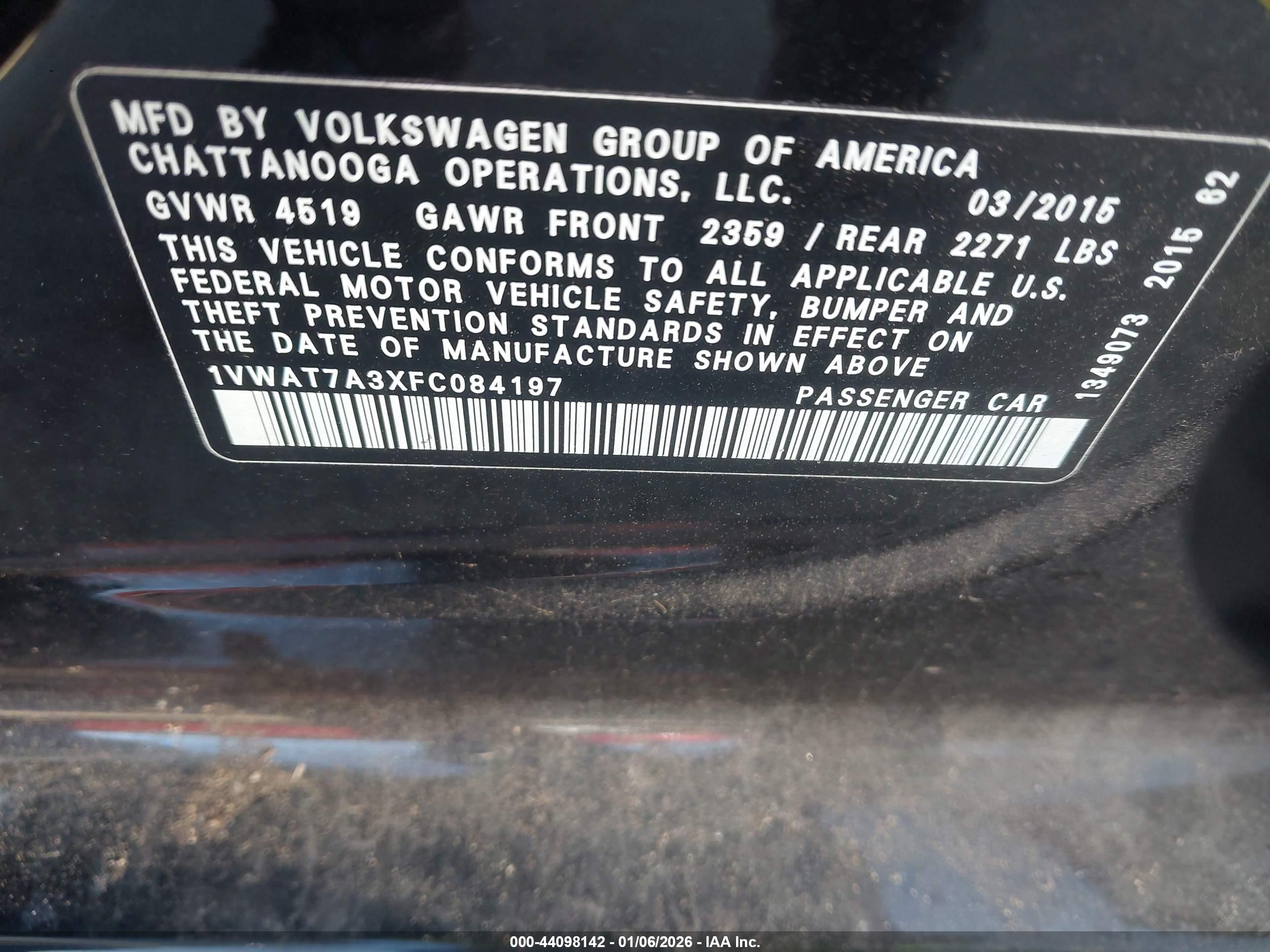 VOLKSWAGEN PASSAT image 9