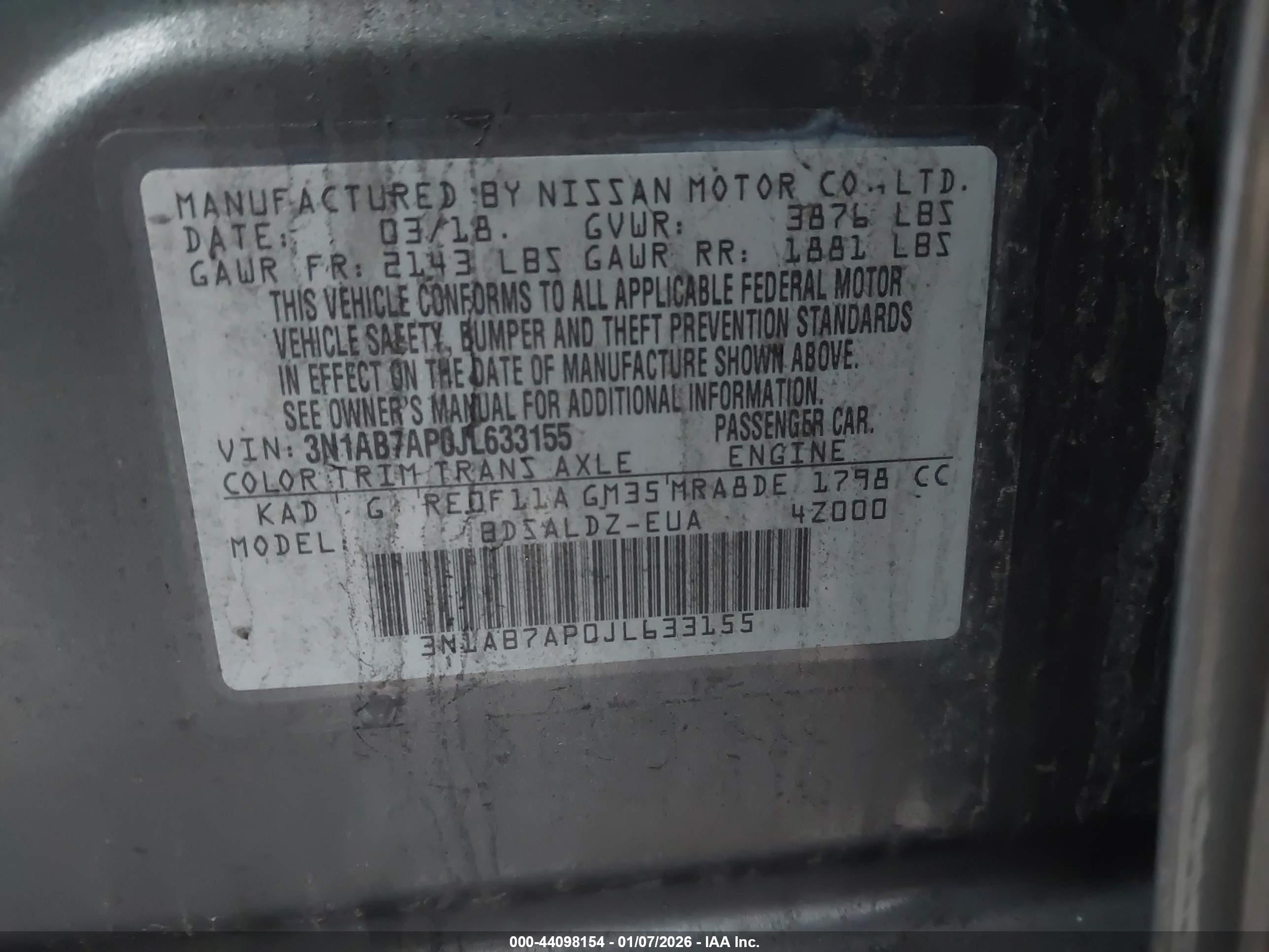 NISSAN SENTRA image 9