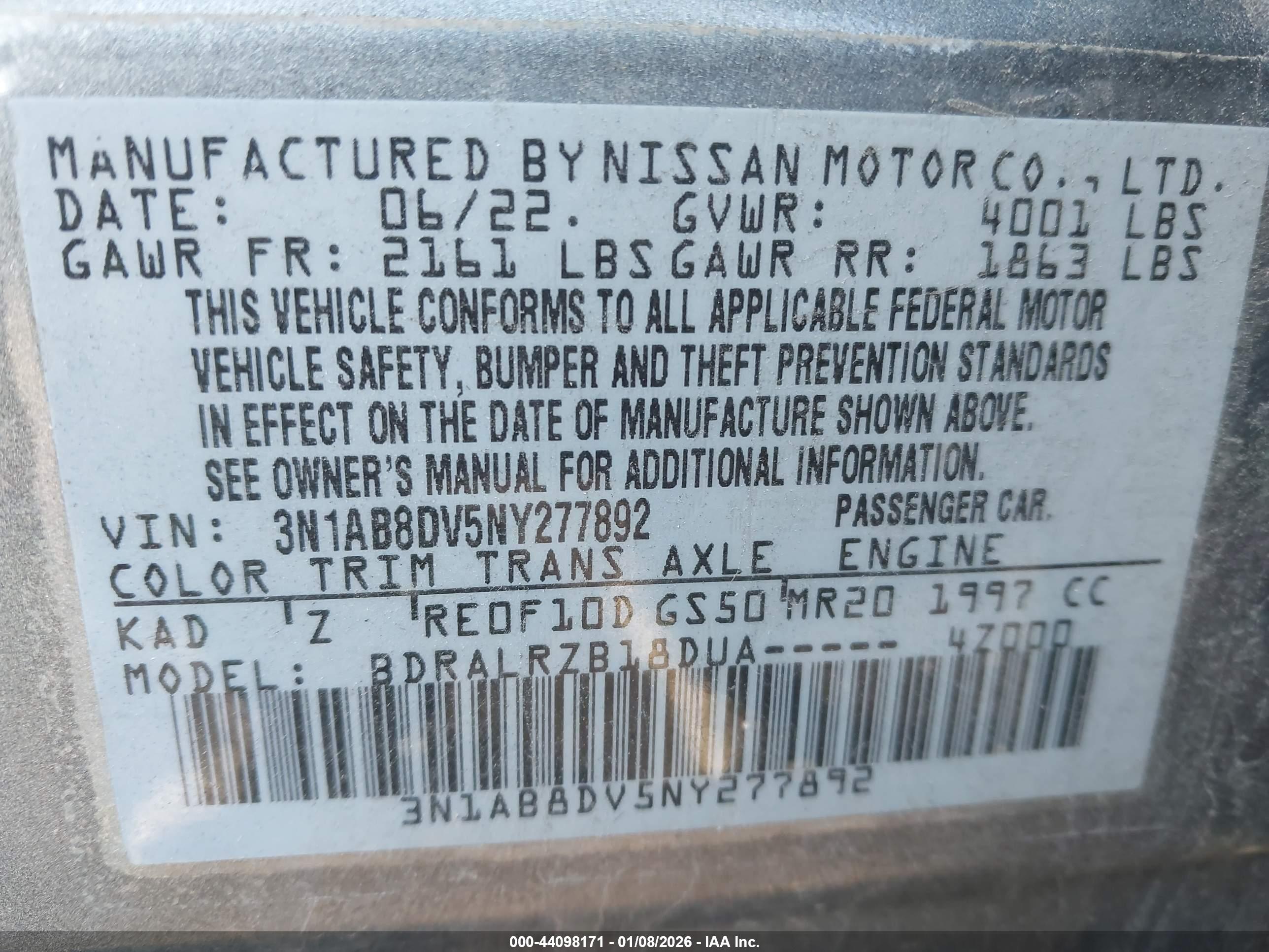 NISSAN SENTRA image 9