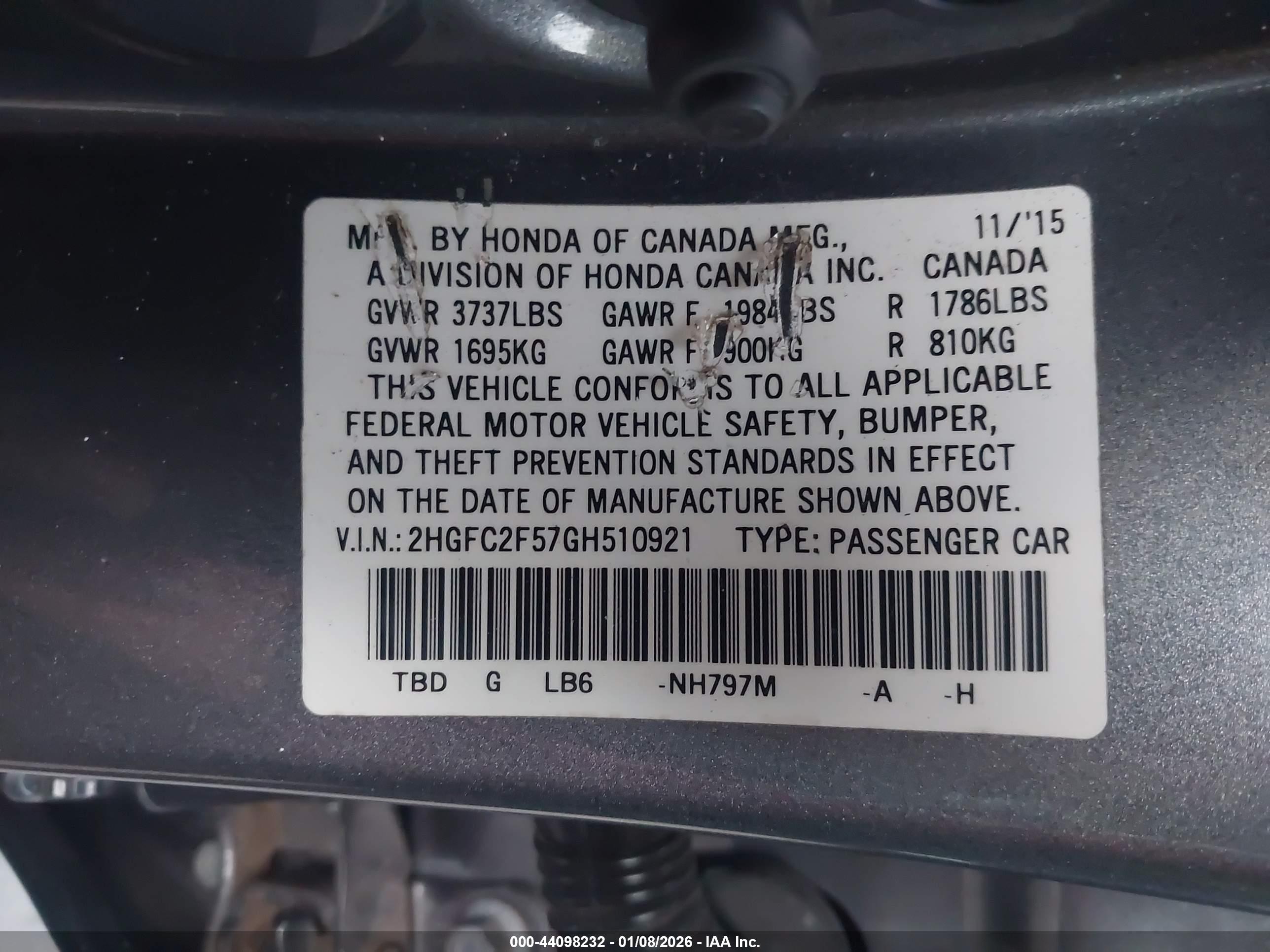 HONDA CIVIC image 9