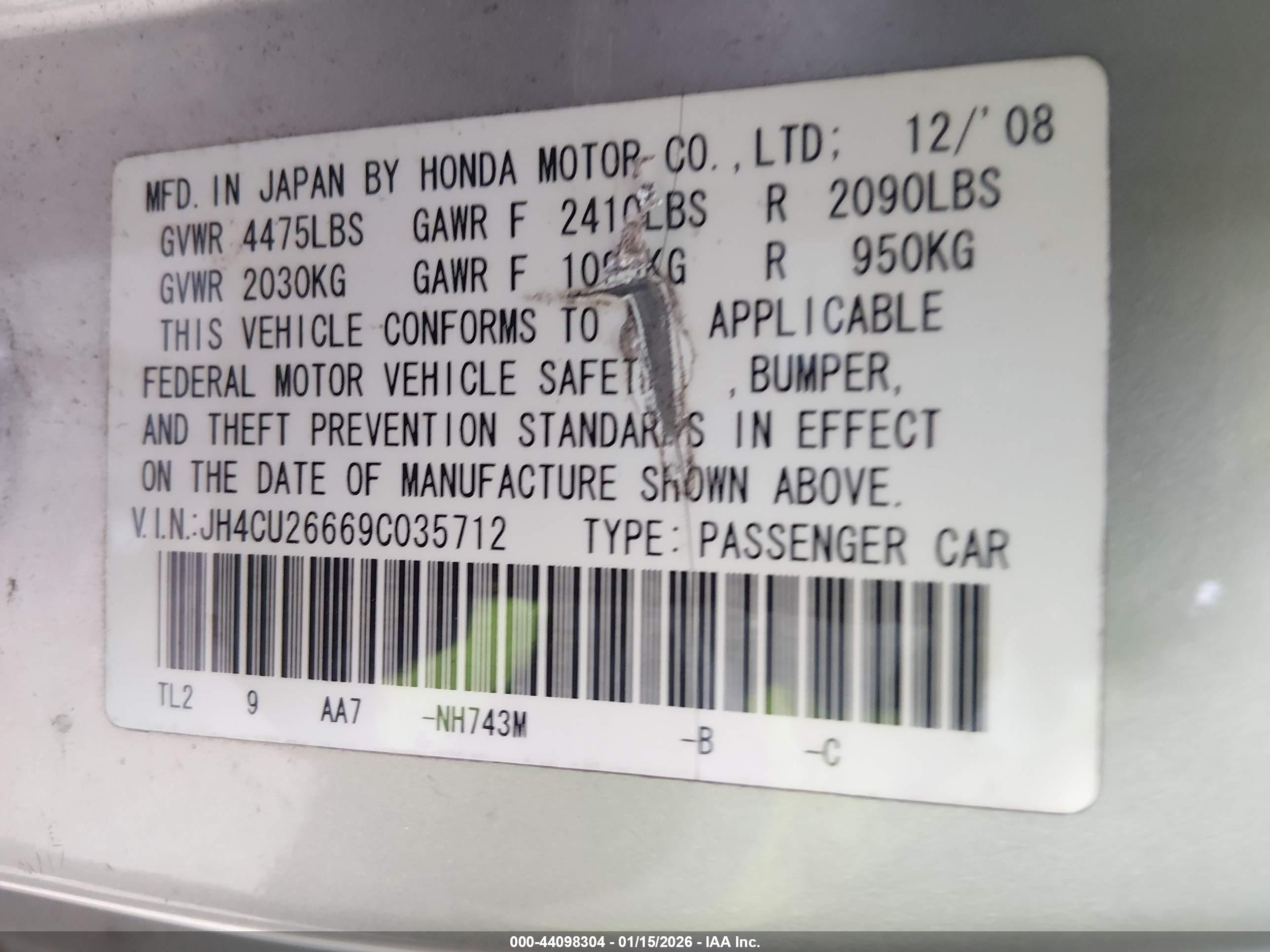 ACURA TSX image 9
