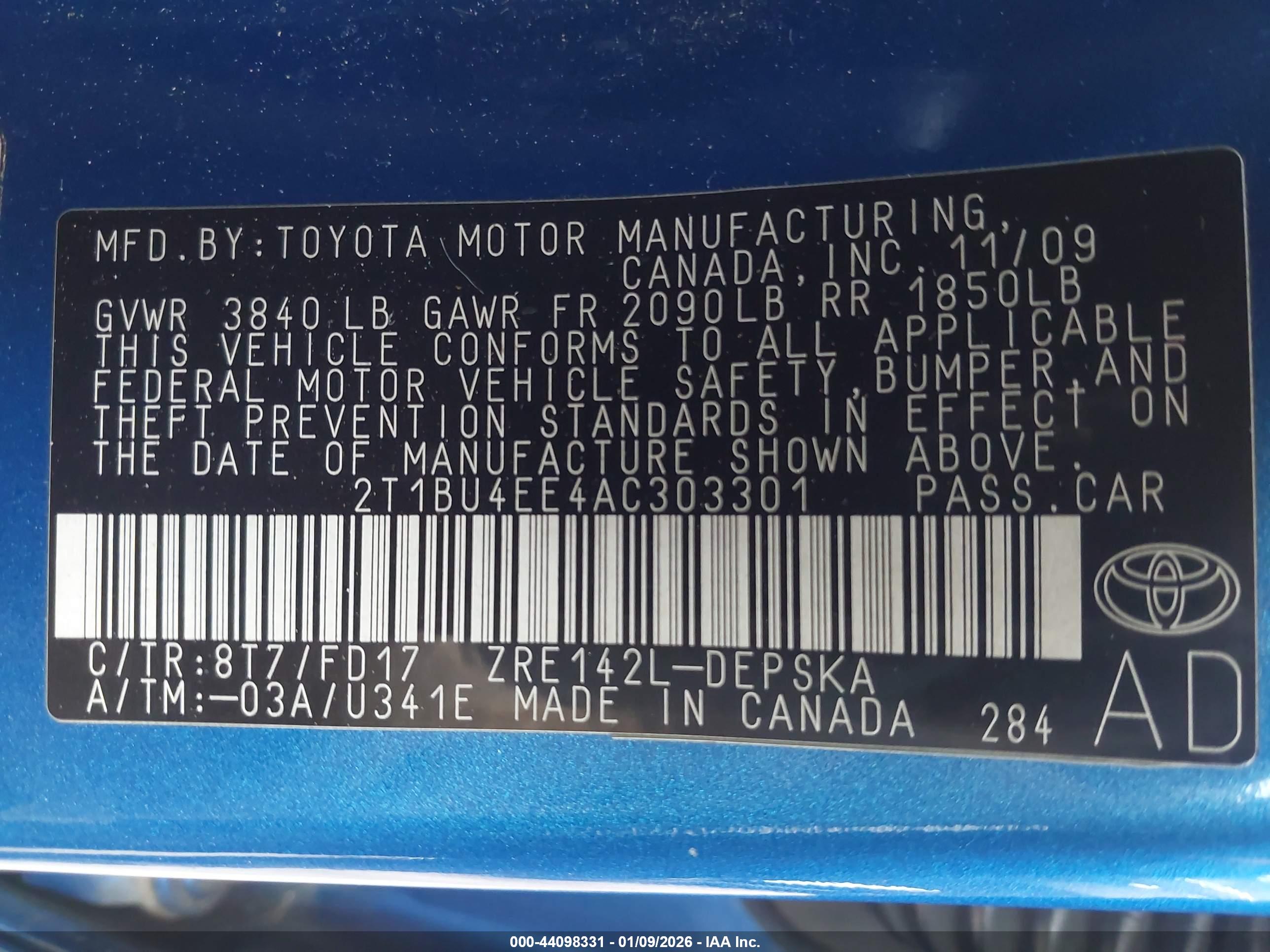TOYOTA COROLLA image 9