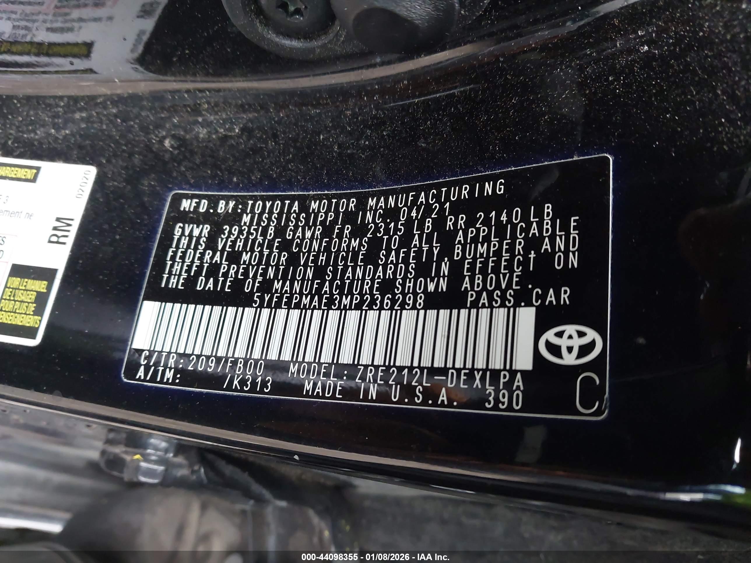TOYOTA COROLLA image 9