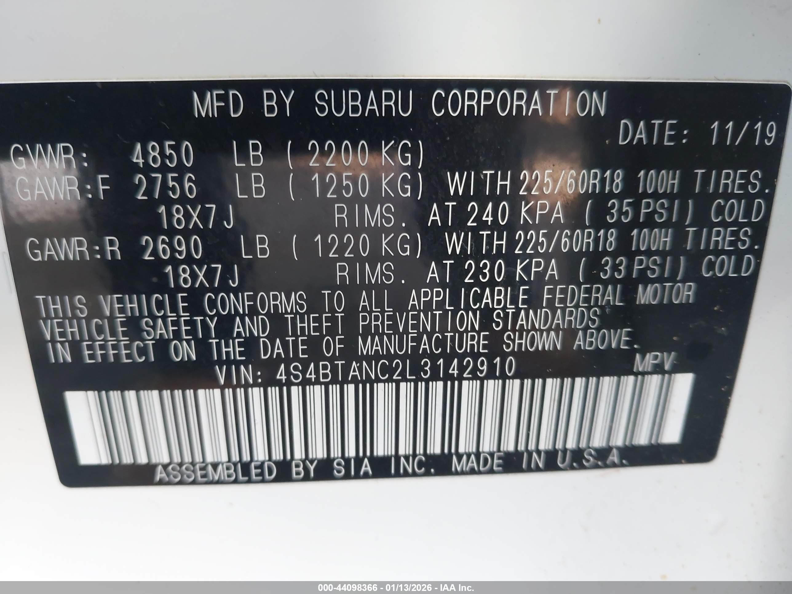 SUBARU OUTBACK image 9