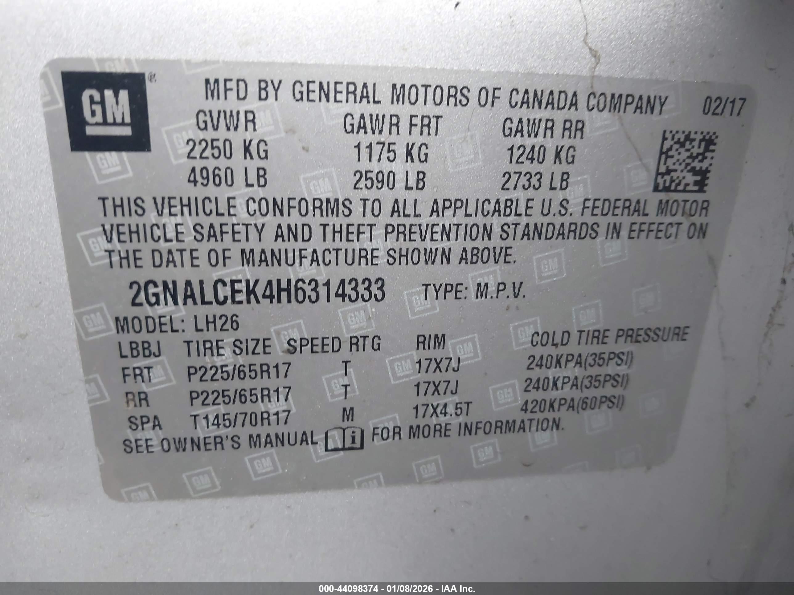 CHEVROLET EQUINOX image 9