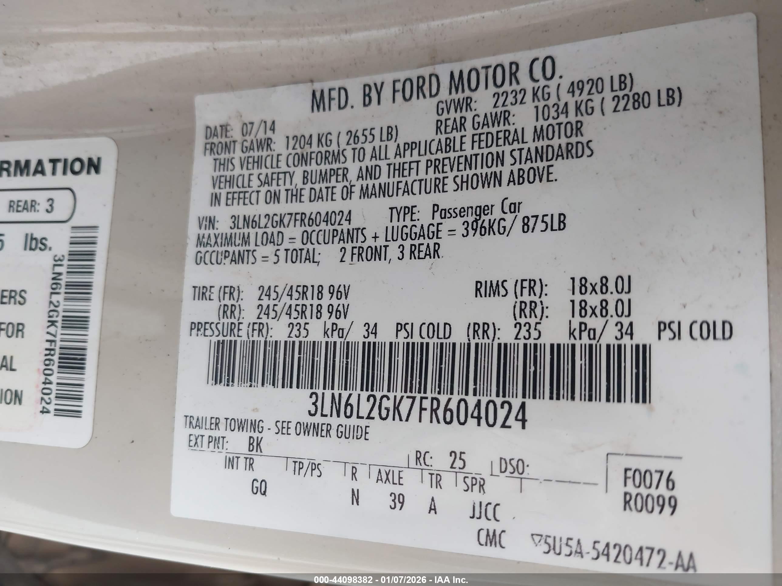 LINCOLN MKZ image 9