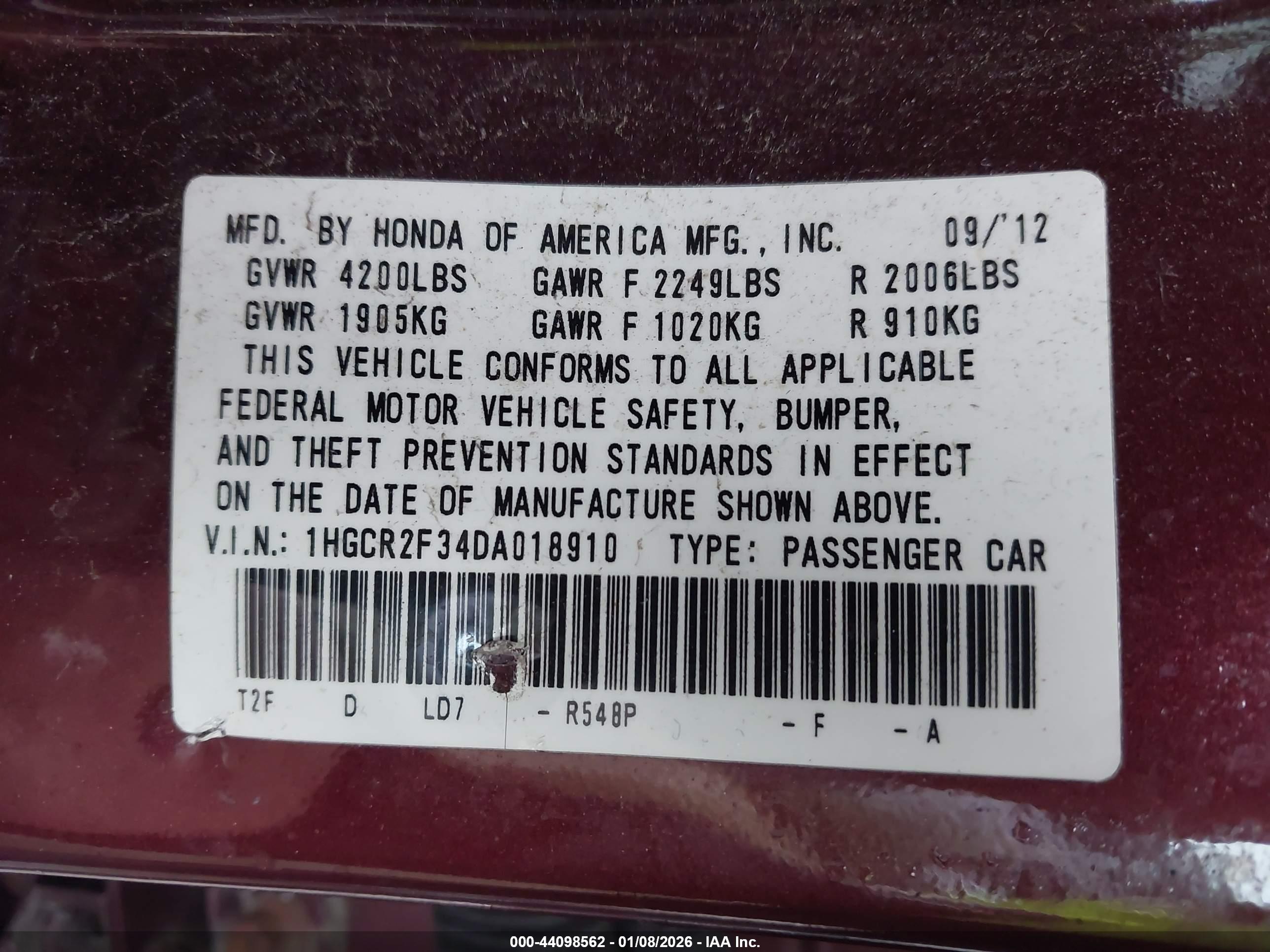 HONDA ACCORD image 9